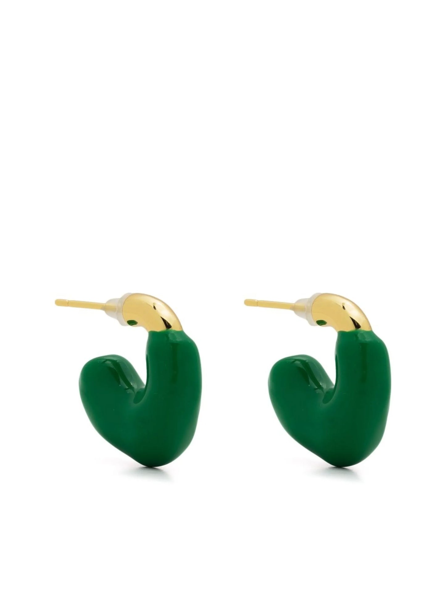 resin dip hoop earring