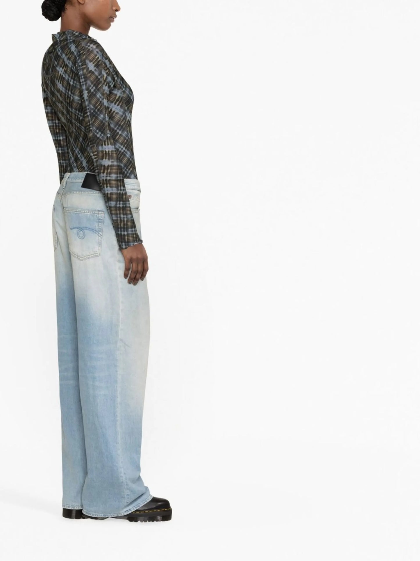 Damon pleated wide-leg trousers