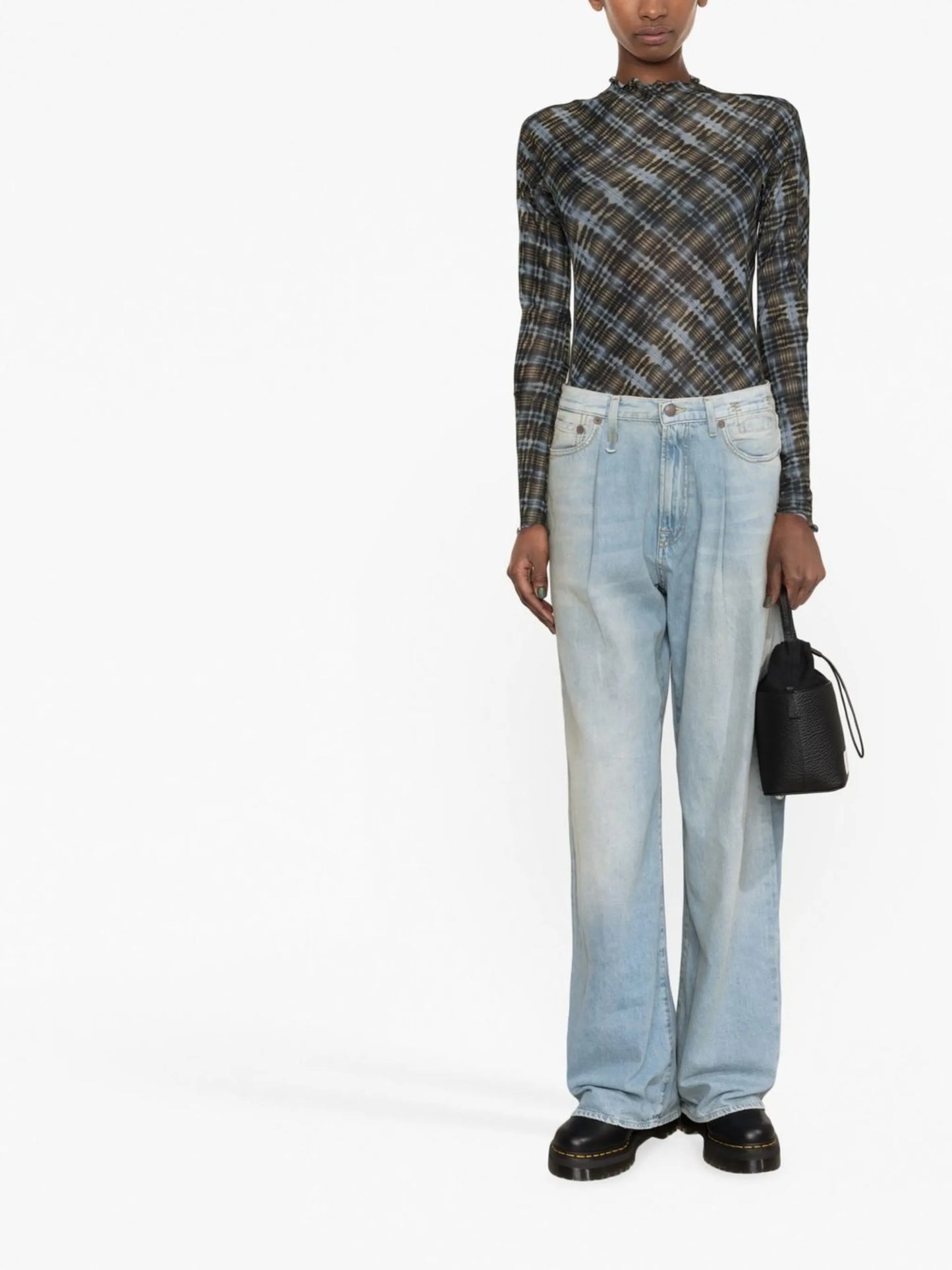 Damon pleated wide-leg trousers