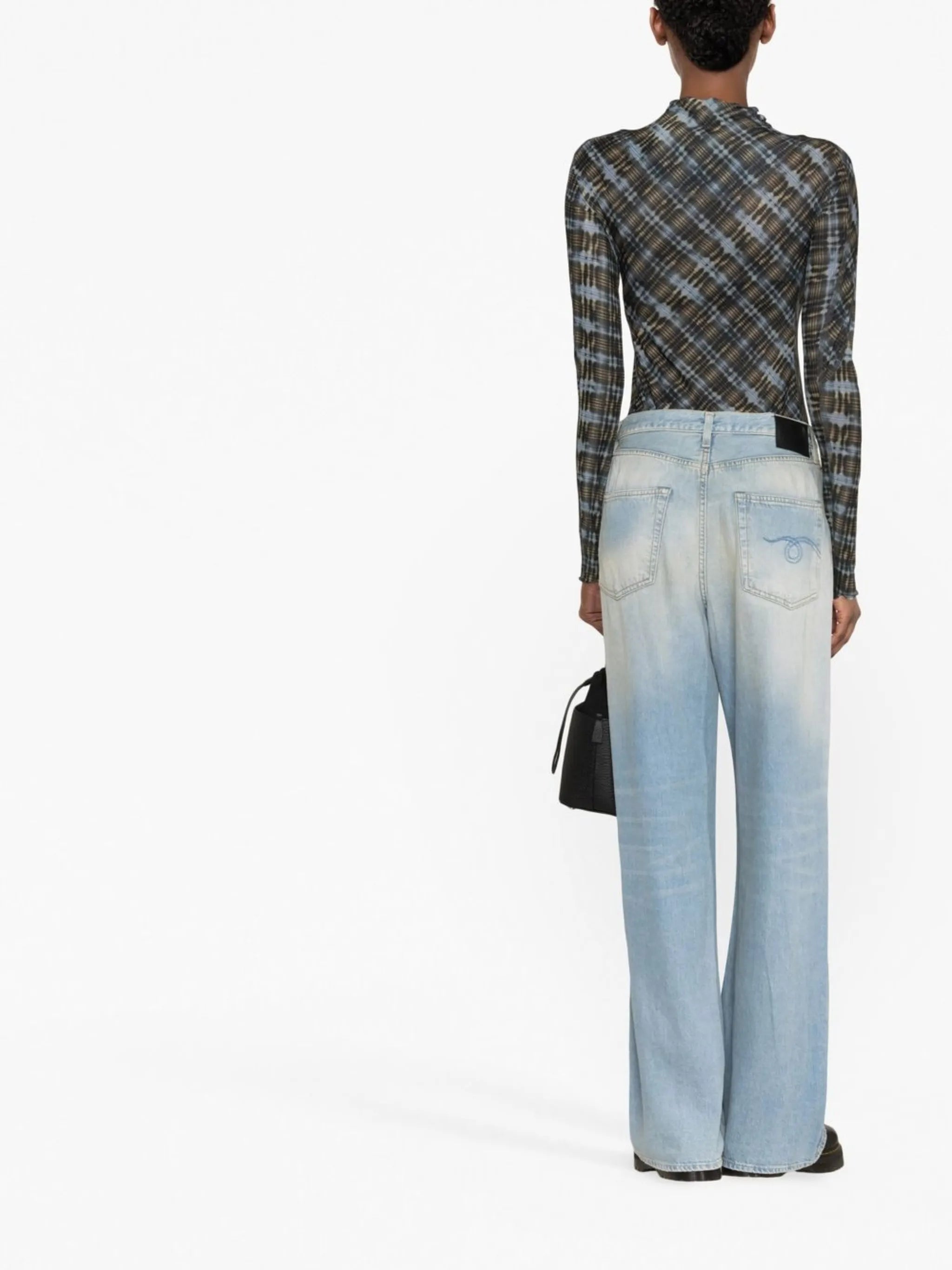 Damon pleated wide-leg trousers