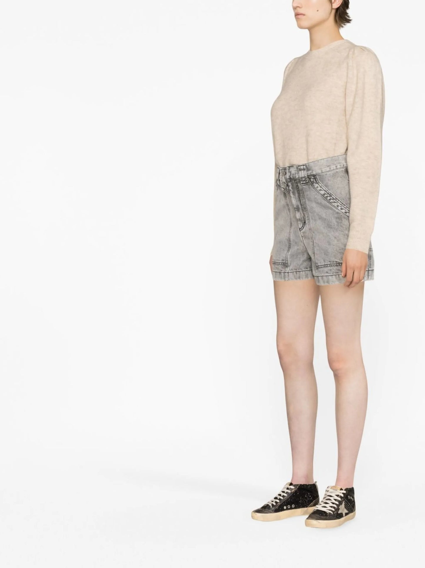 Sintio high-waisted denim shorts
