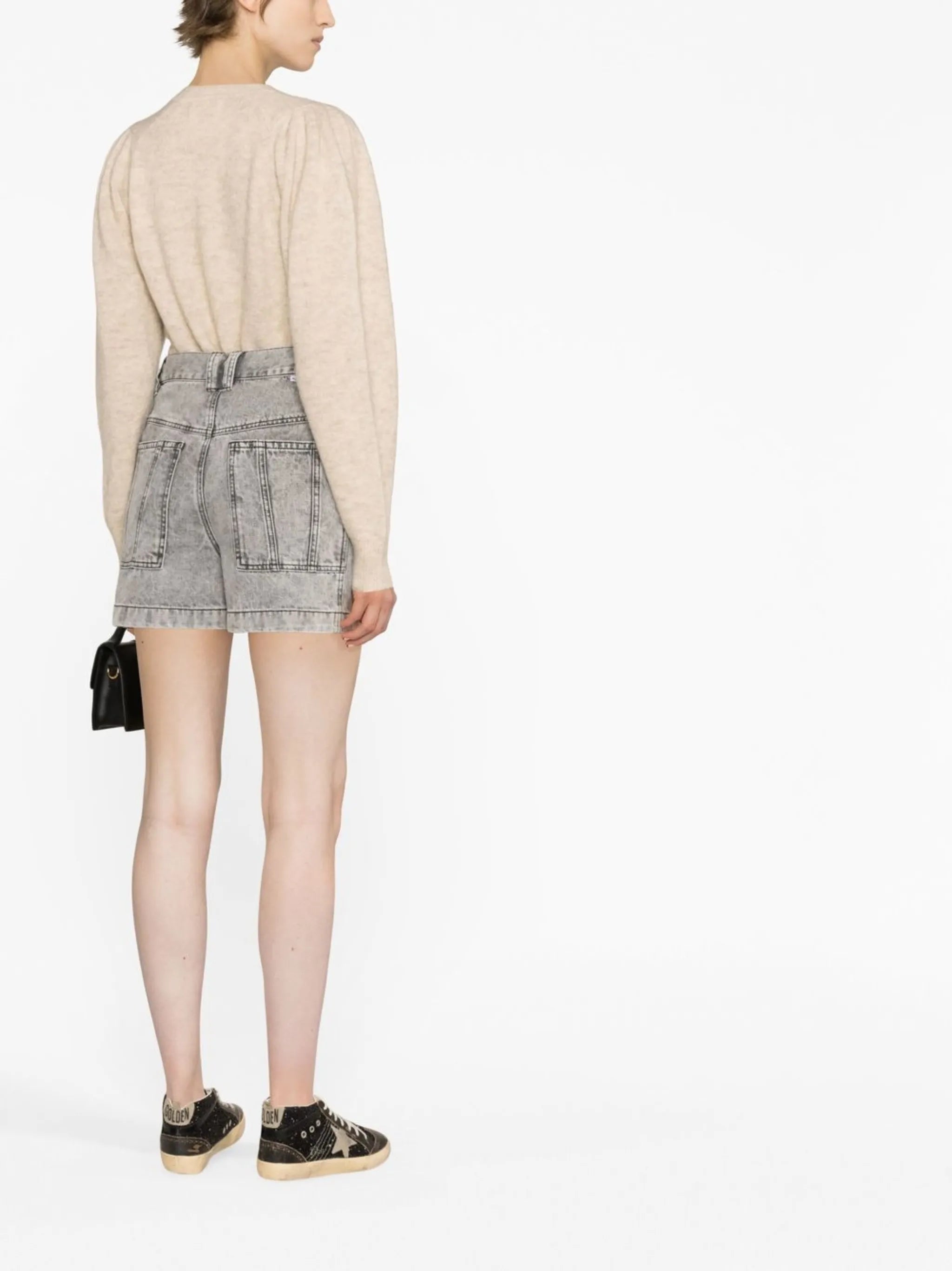 Sintio high-waisted denim shorts