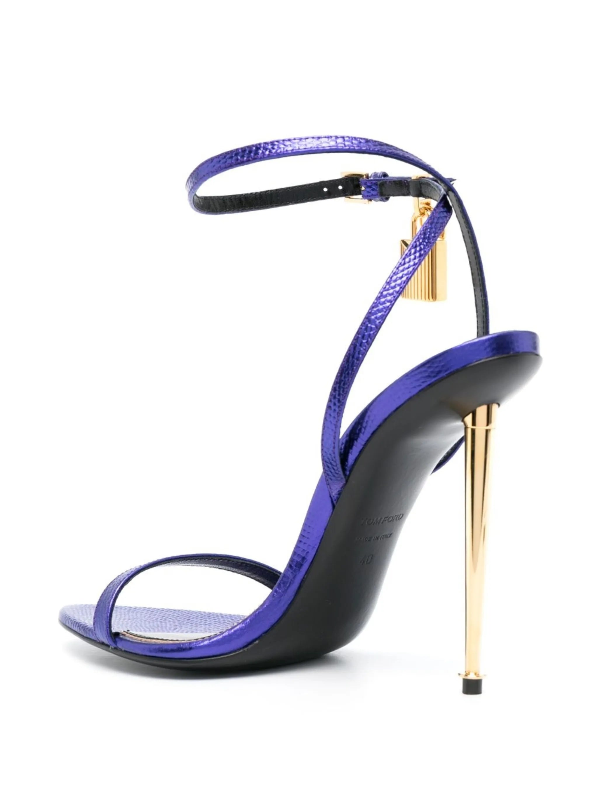 120mm padlock ankle-strap sandals