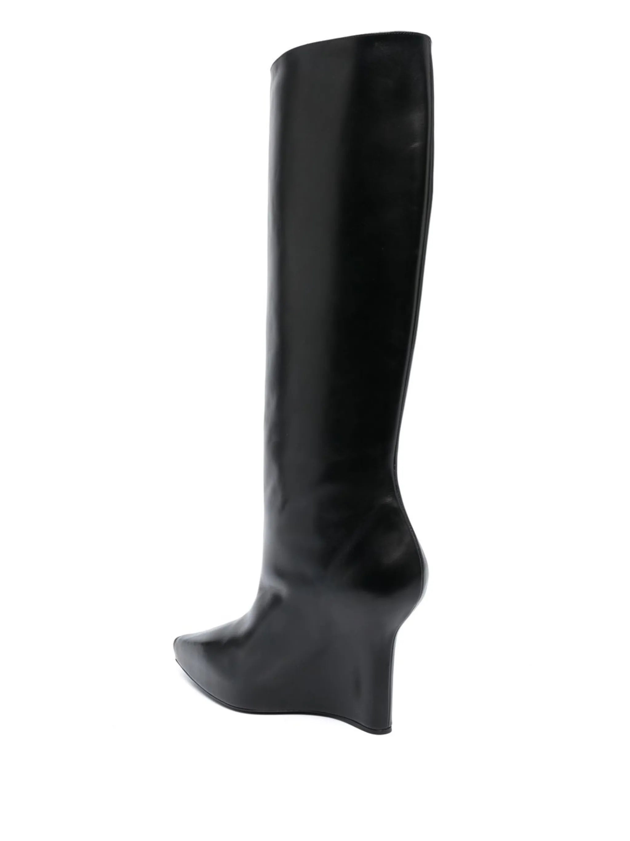 Lock 110mm wedge knee-high boots