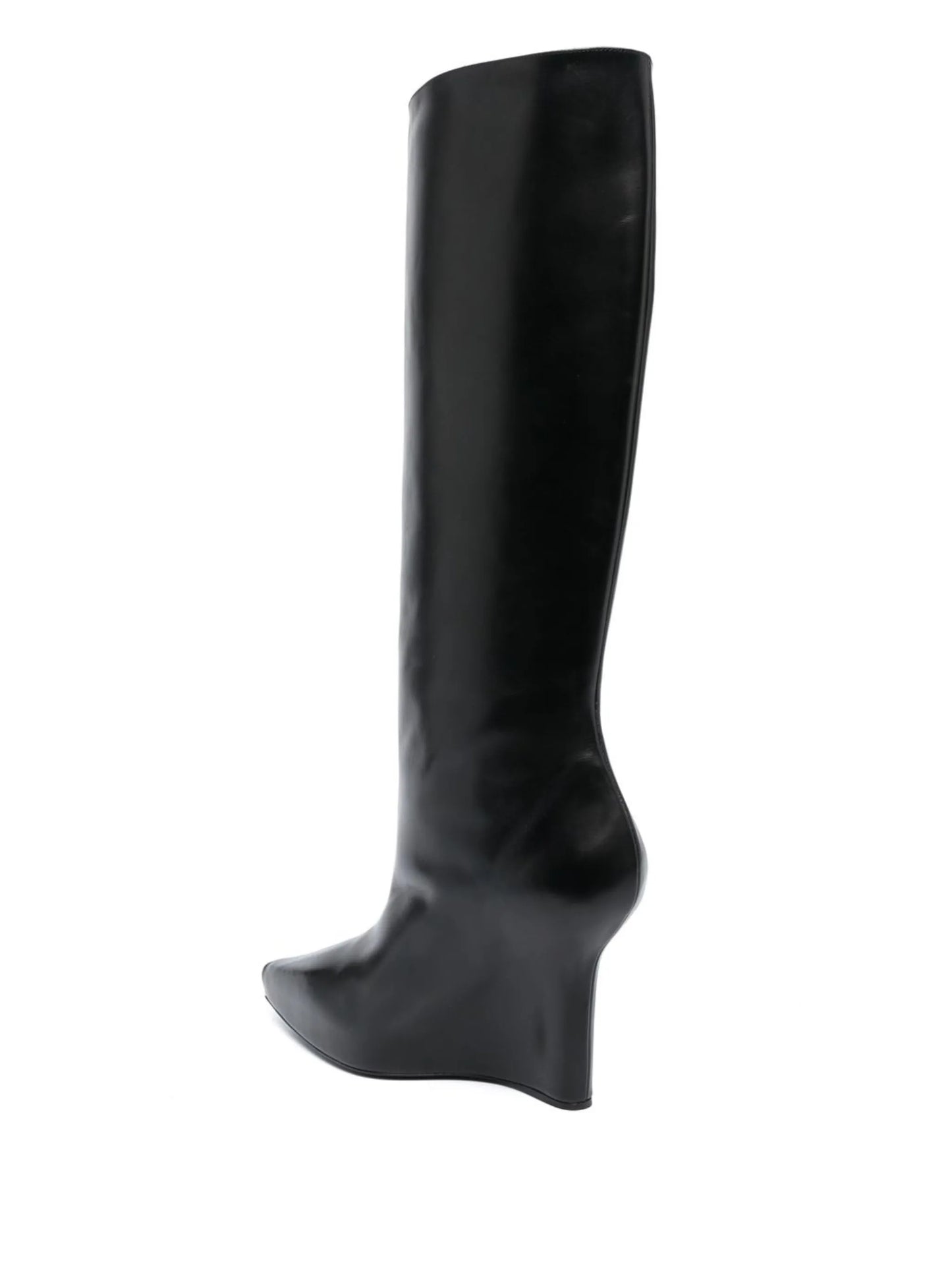 Lock 110mm wedge knee-high boots