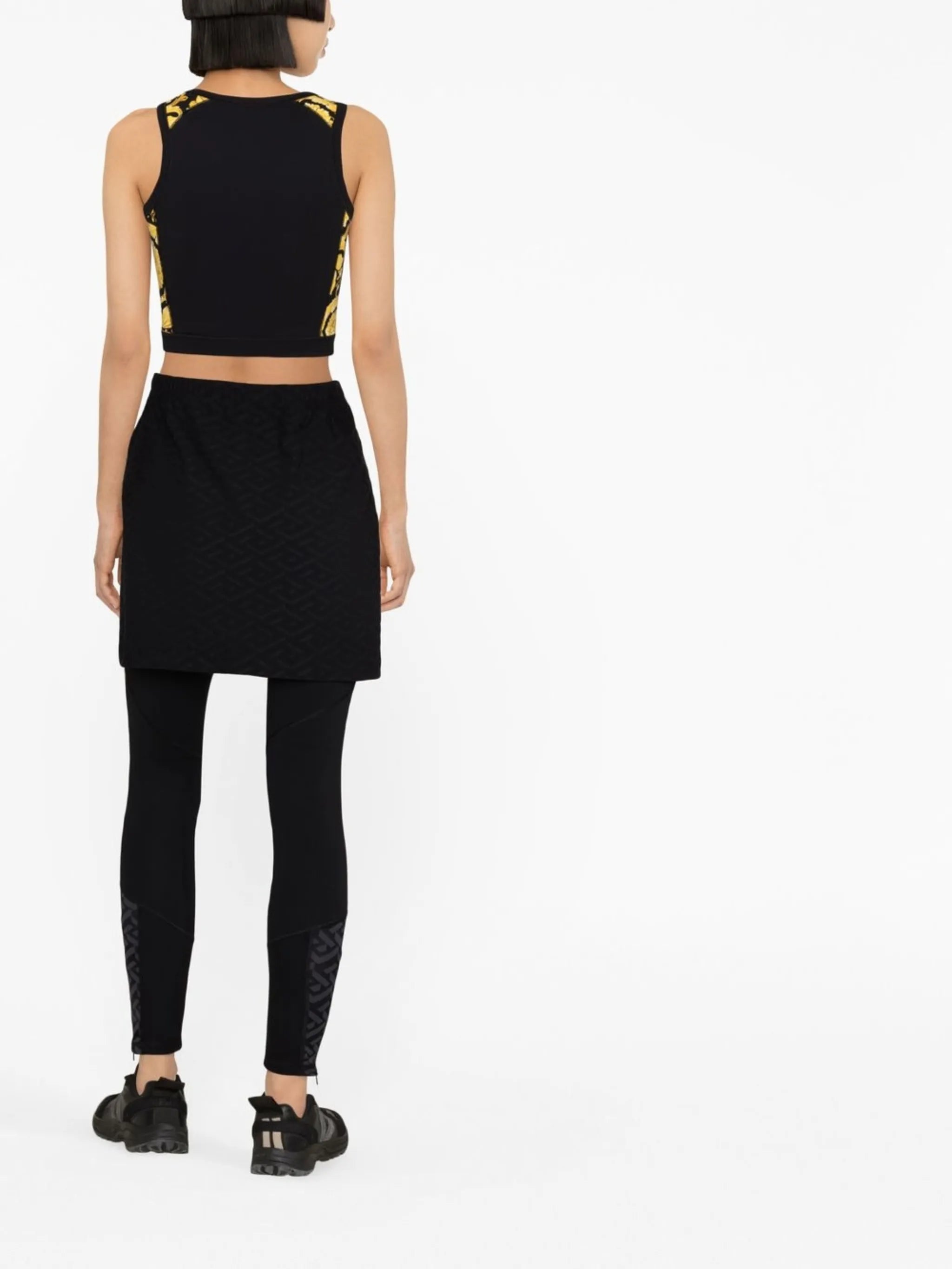 Monogram-Print Mini Skirt