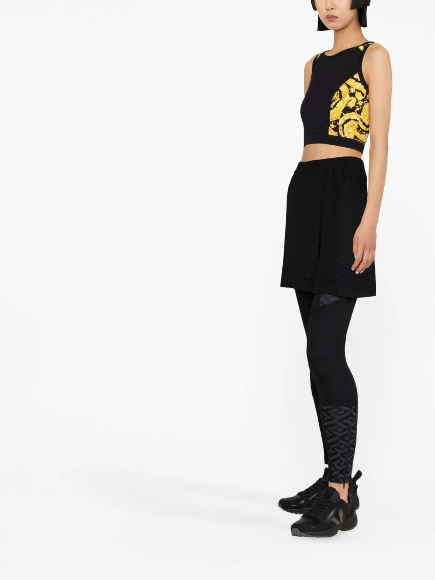 Monogram-Print Mini Skirt