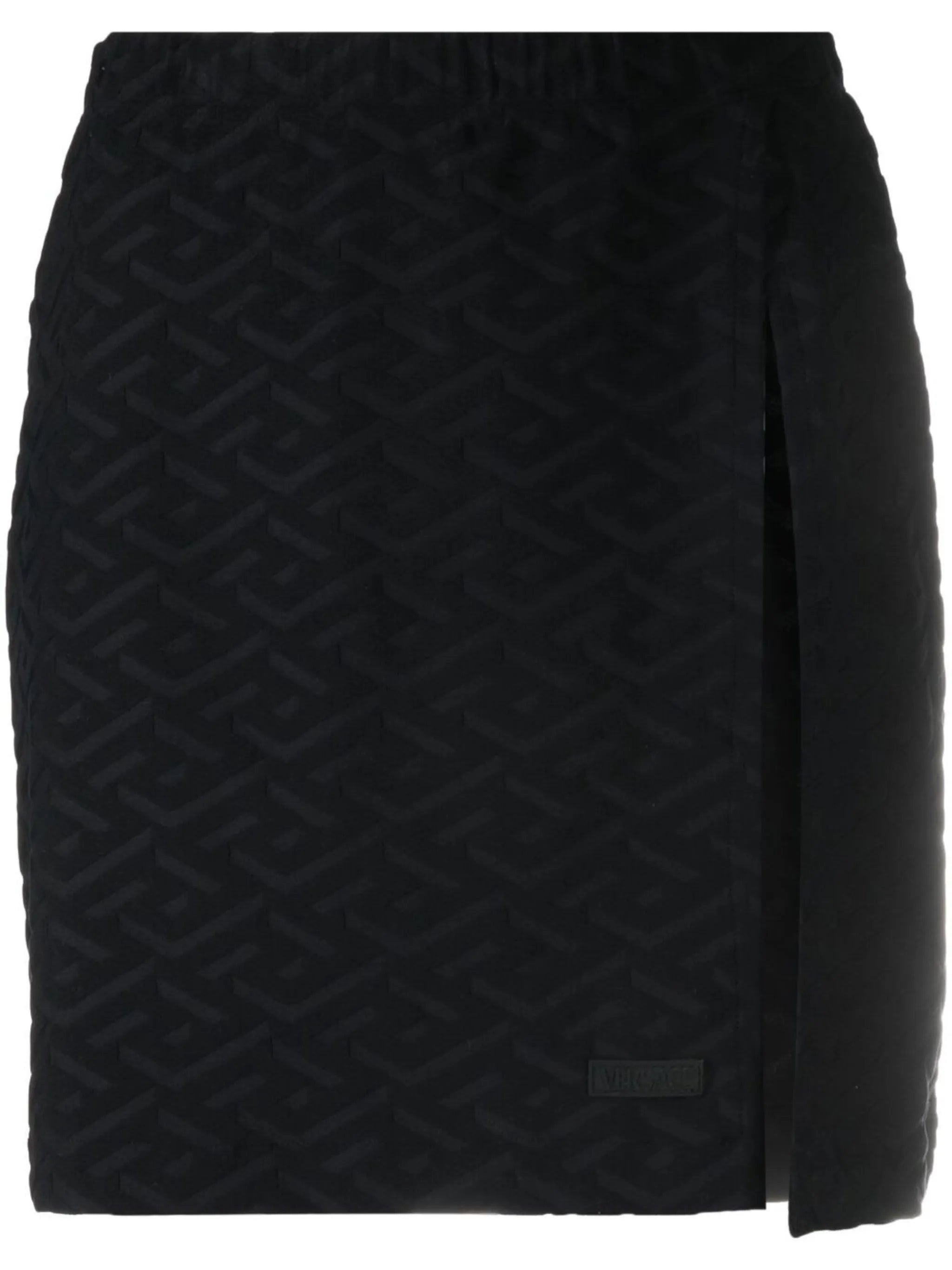Monogram-Print Mini Skirt