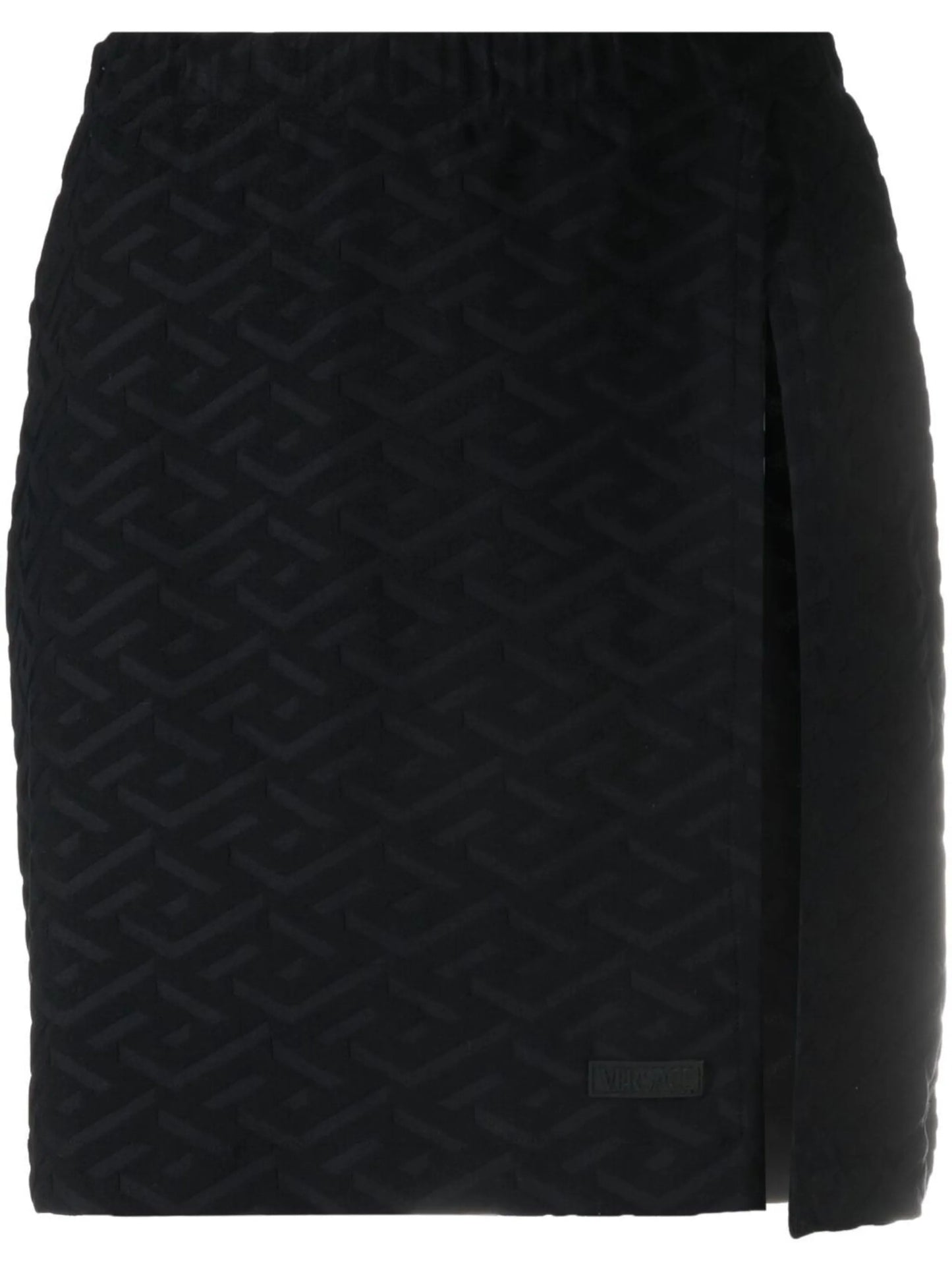 Monogram-Print Mini Skirt