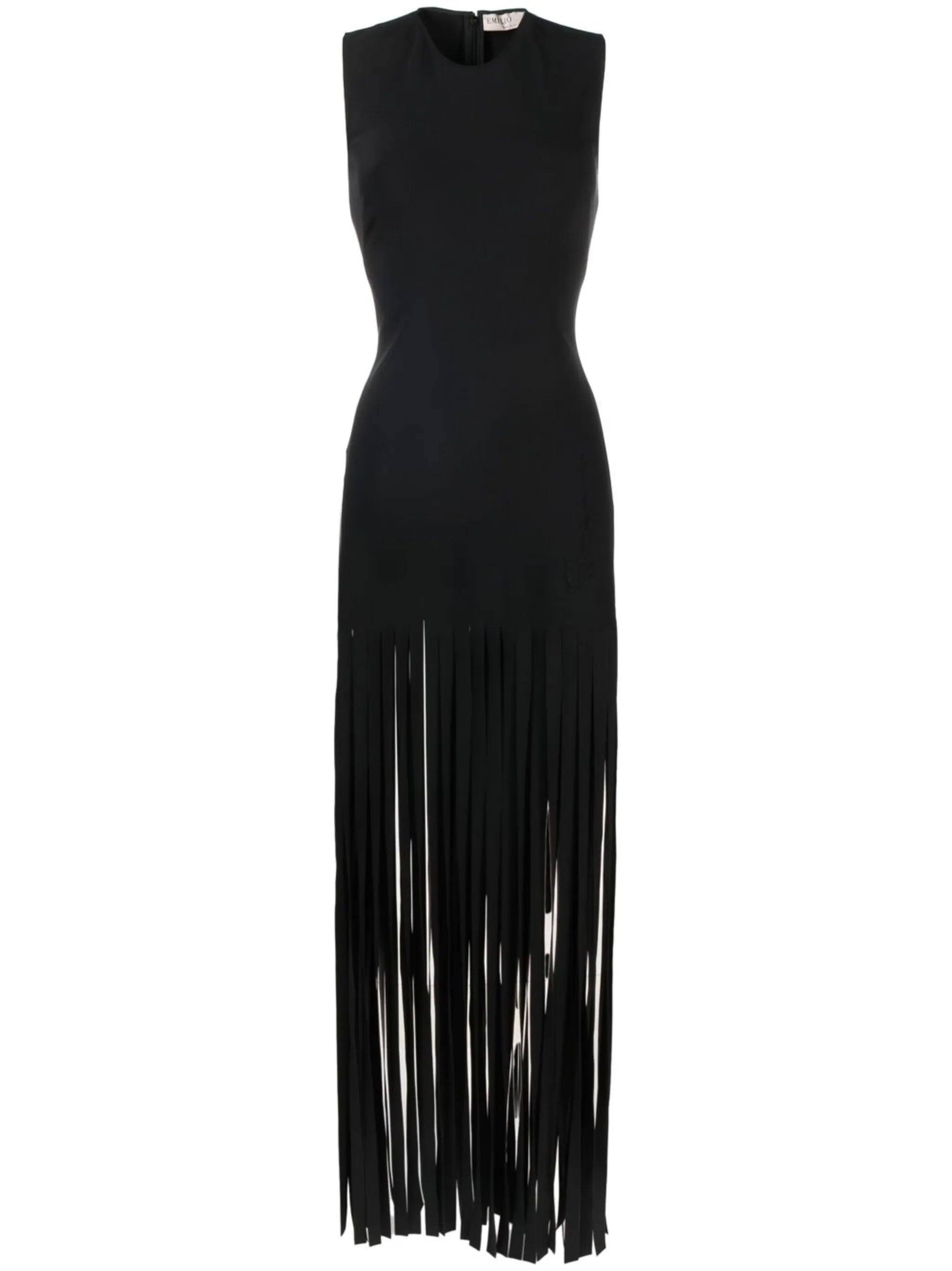 fringed maxi dress