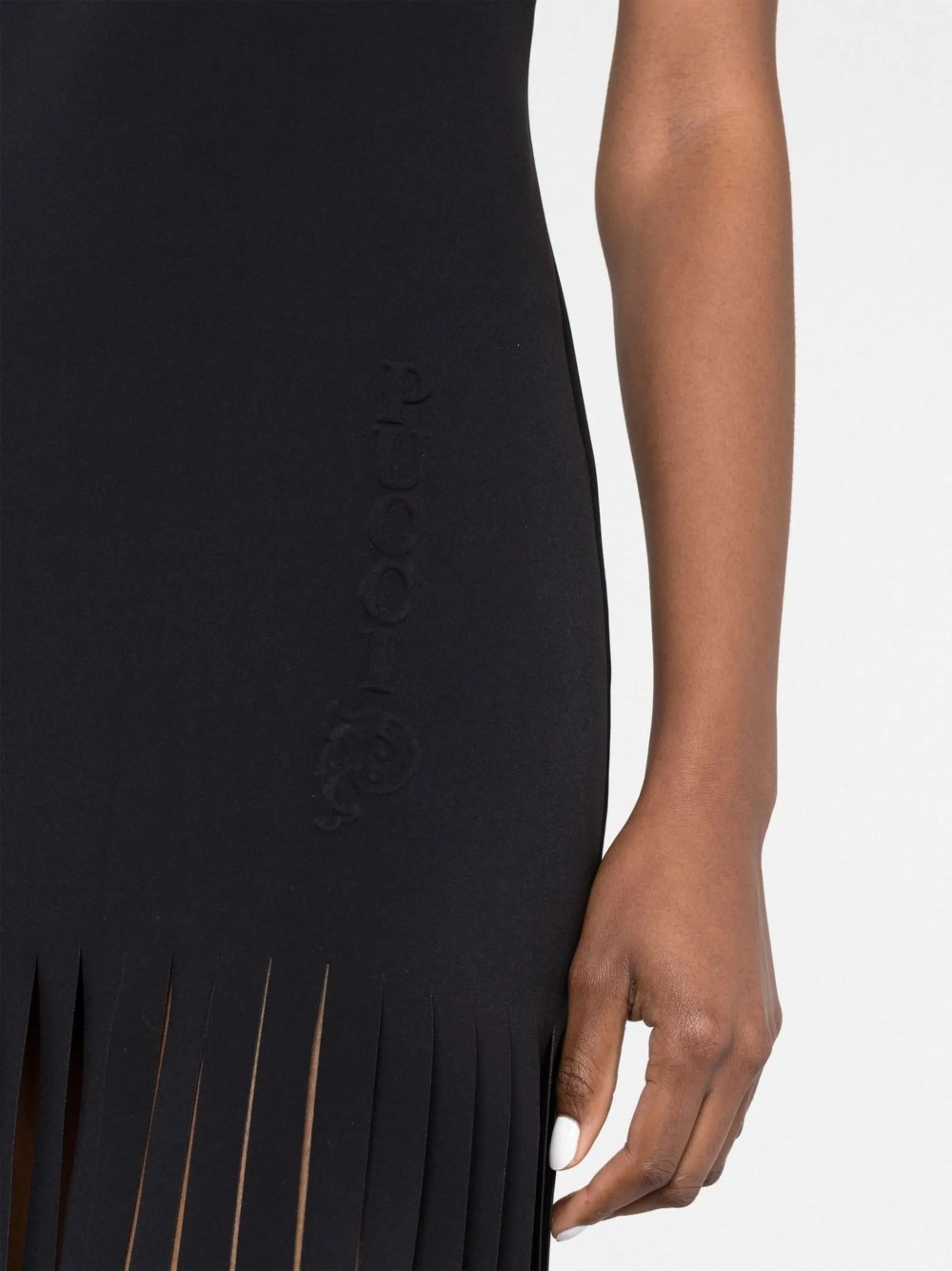 fringed maxi dress