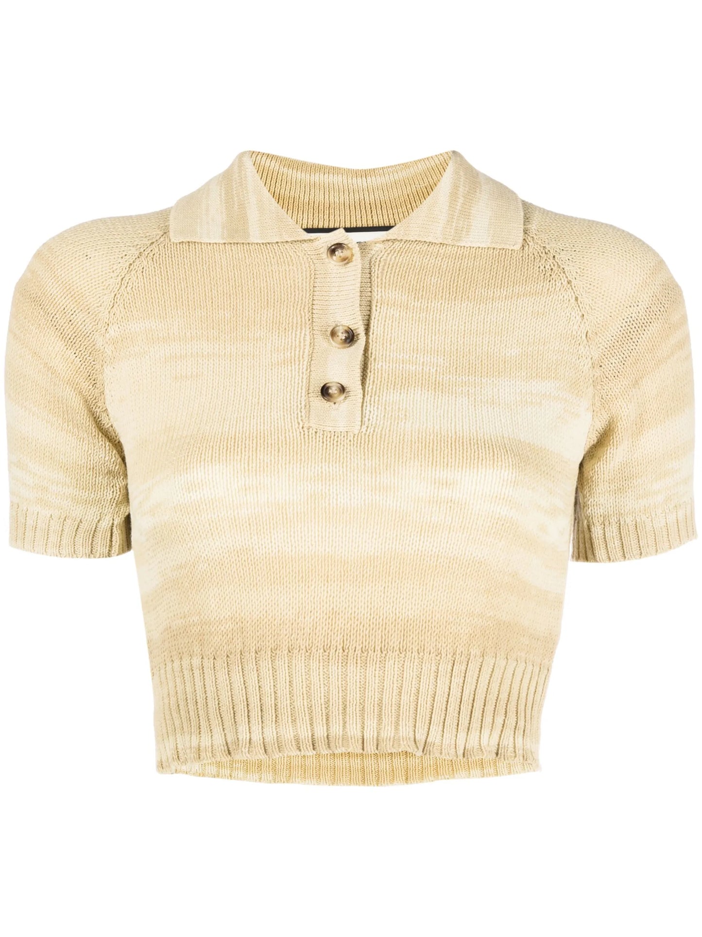 cropped knitted top