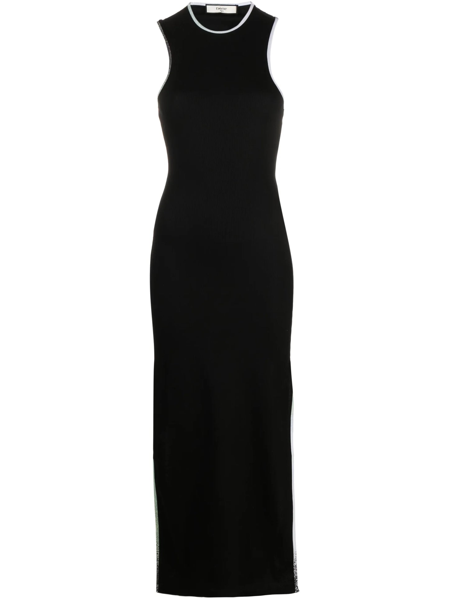 sleeveless knitted midi dress