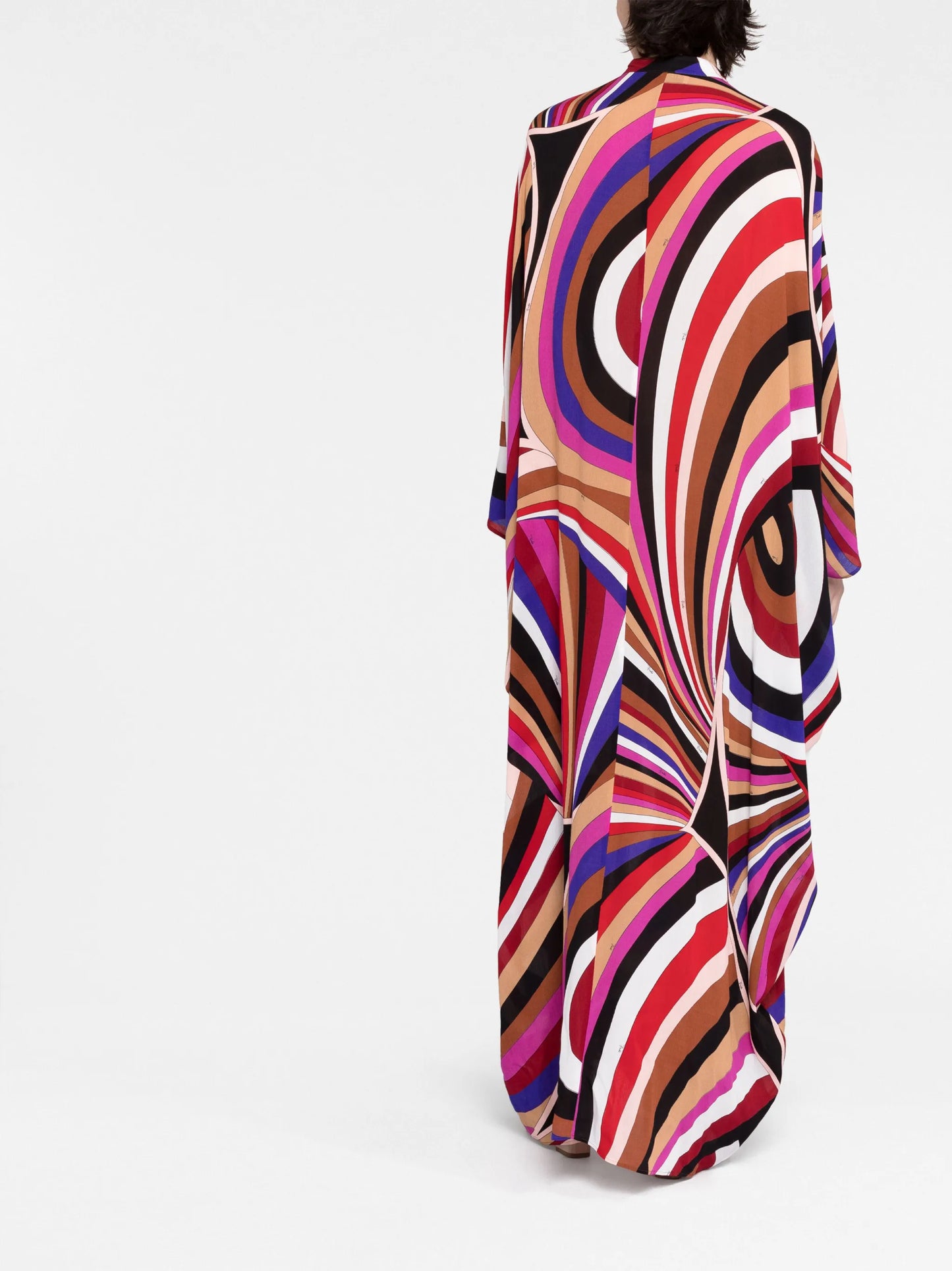Iride-print kaftan dress