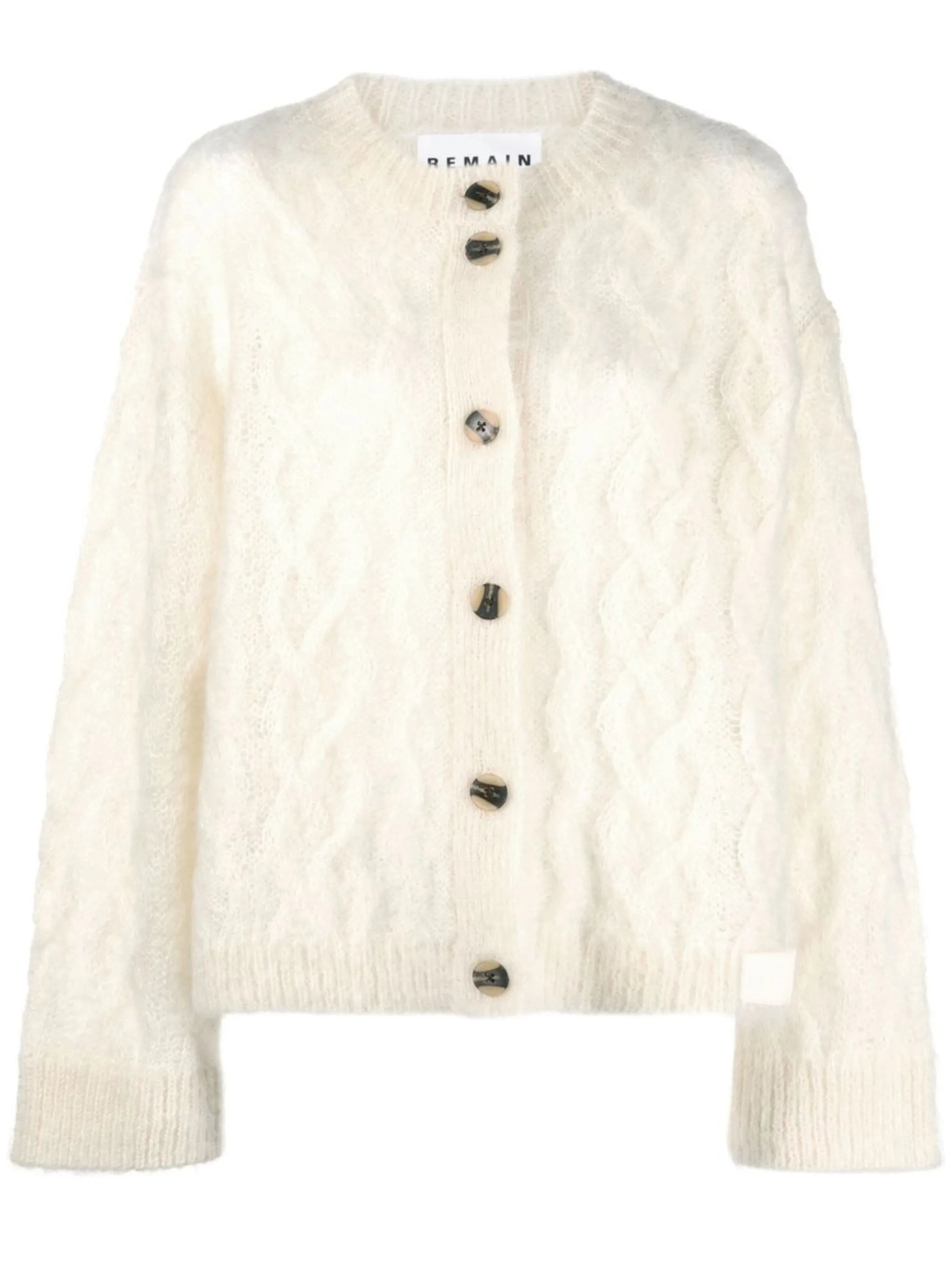 cable-knit cardigan