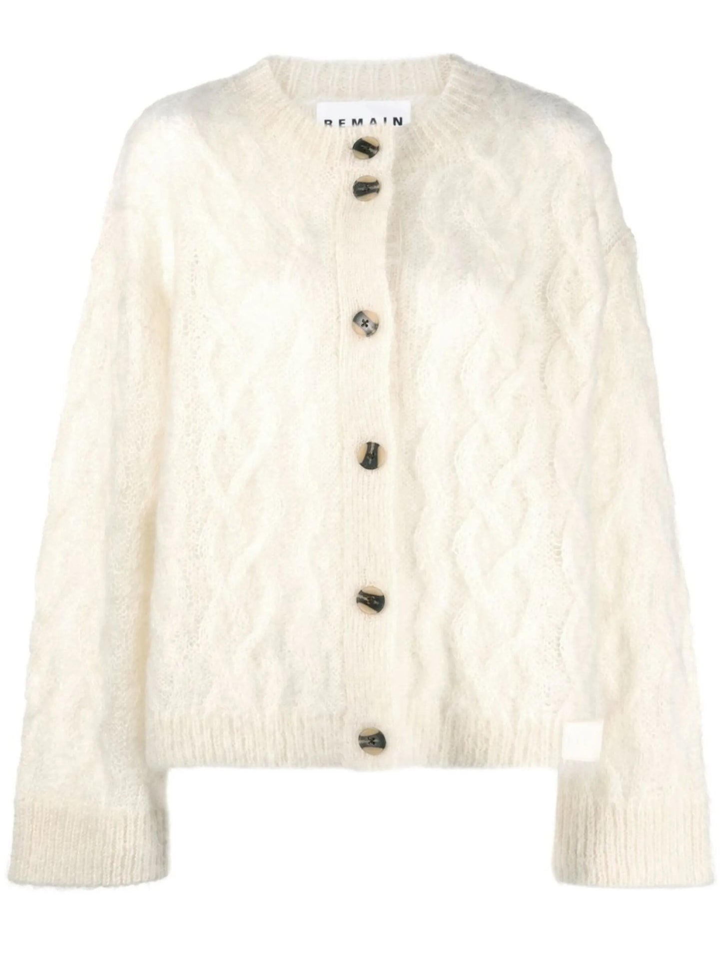 cable-knit cardigan