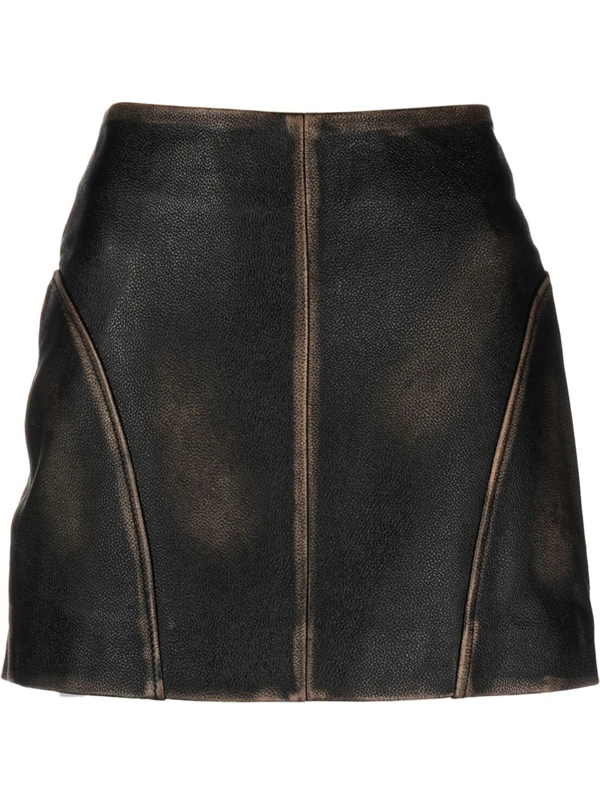 Jula leather miniskirt