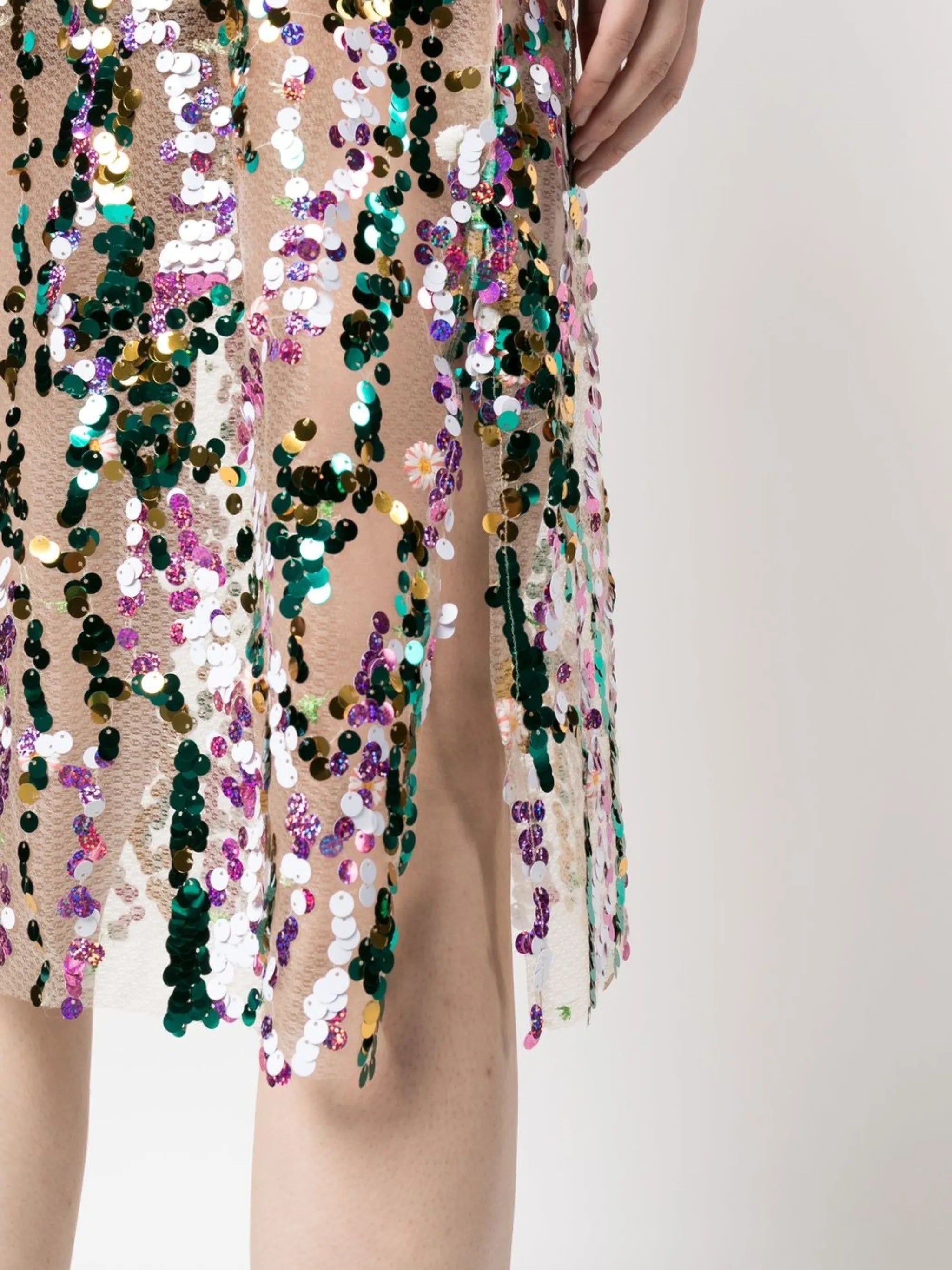 Rhode V-neck sequin dress