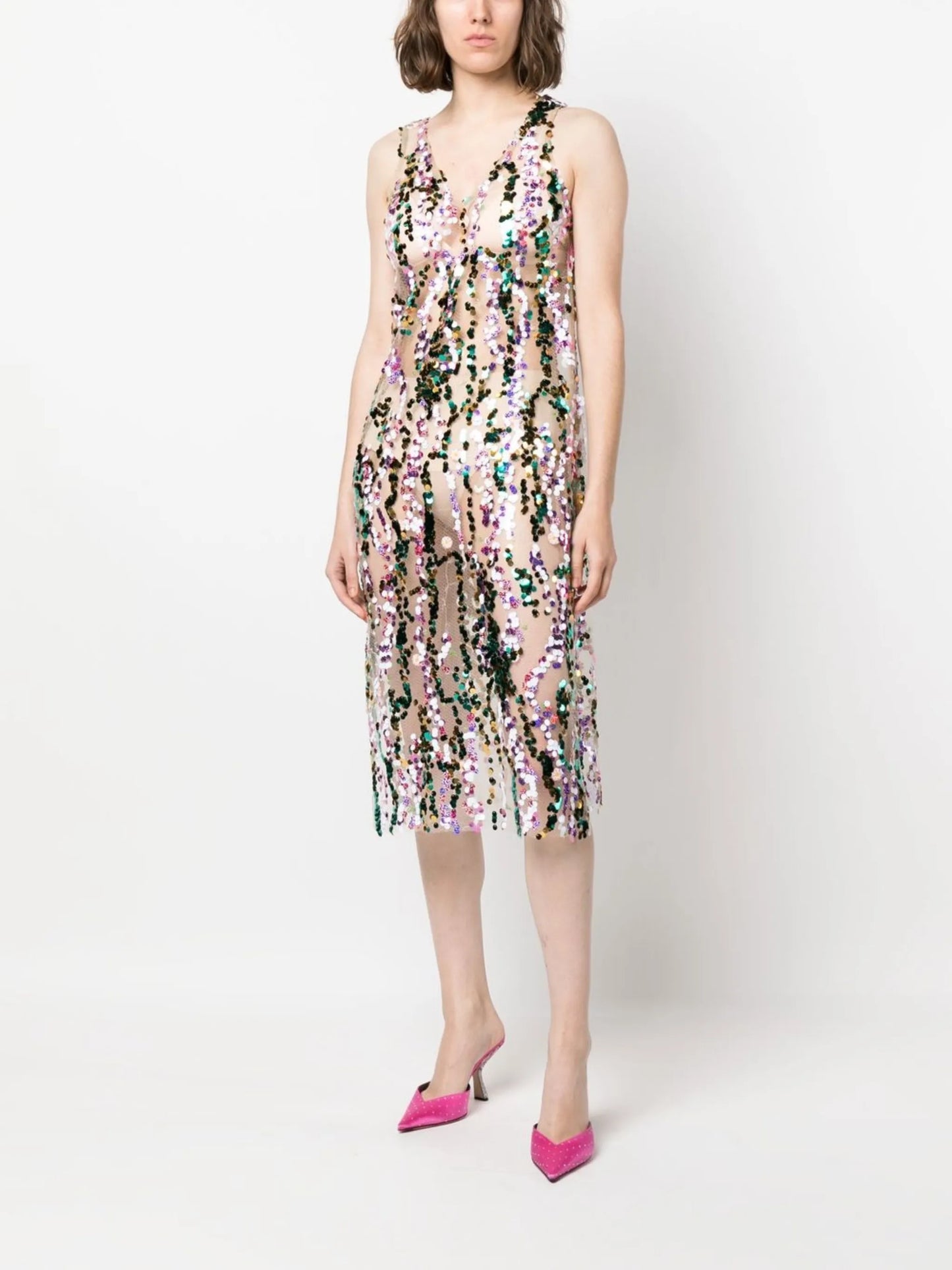 Rhode V-neck sequin dress