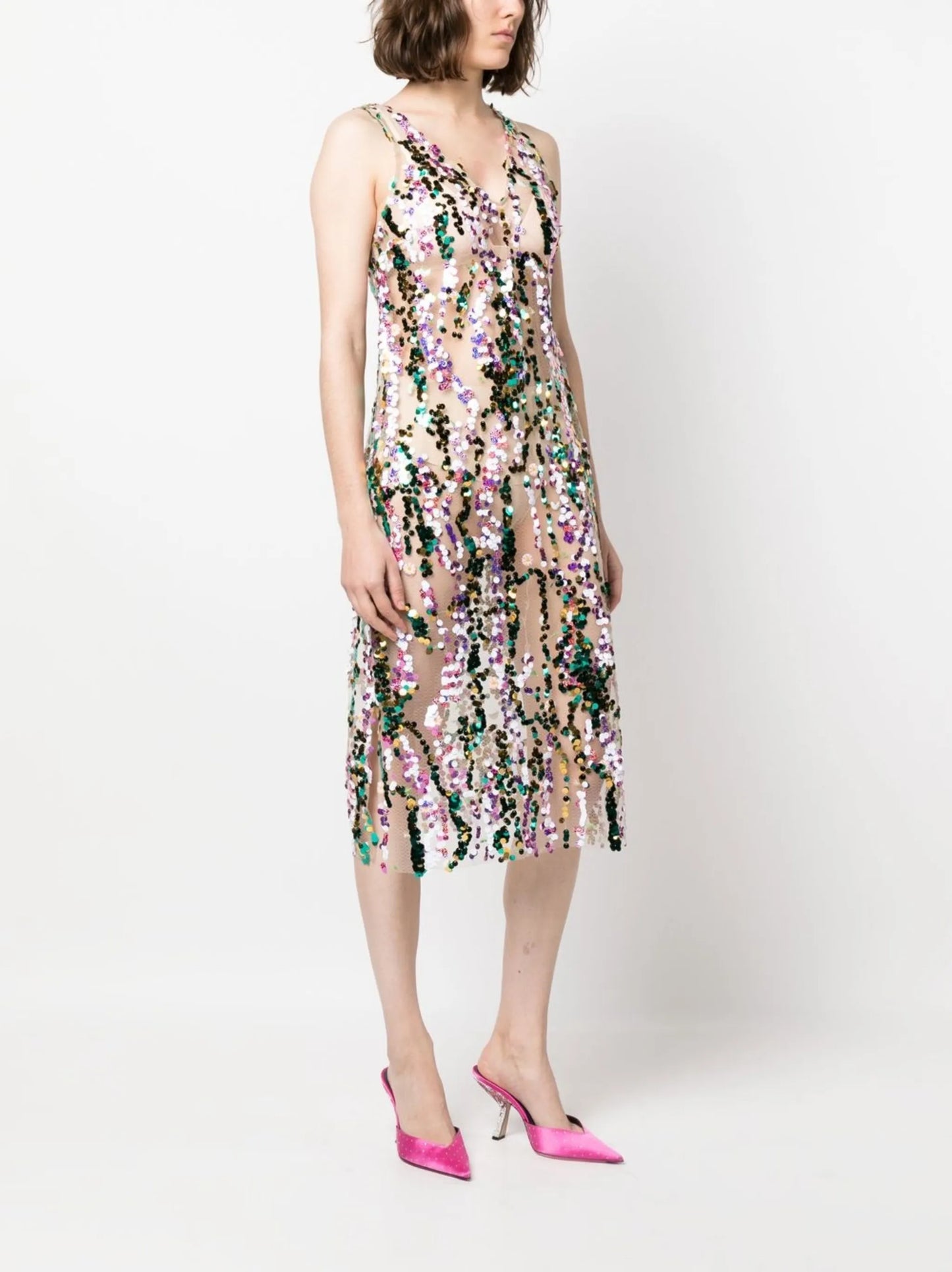 Rhode V-neck sequin dress