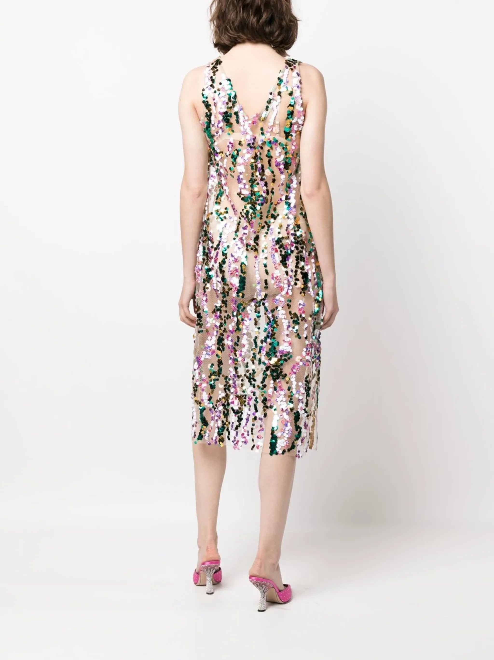 Rhode V-neck sequin dress