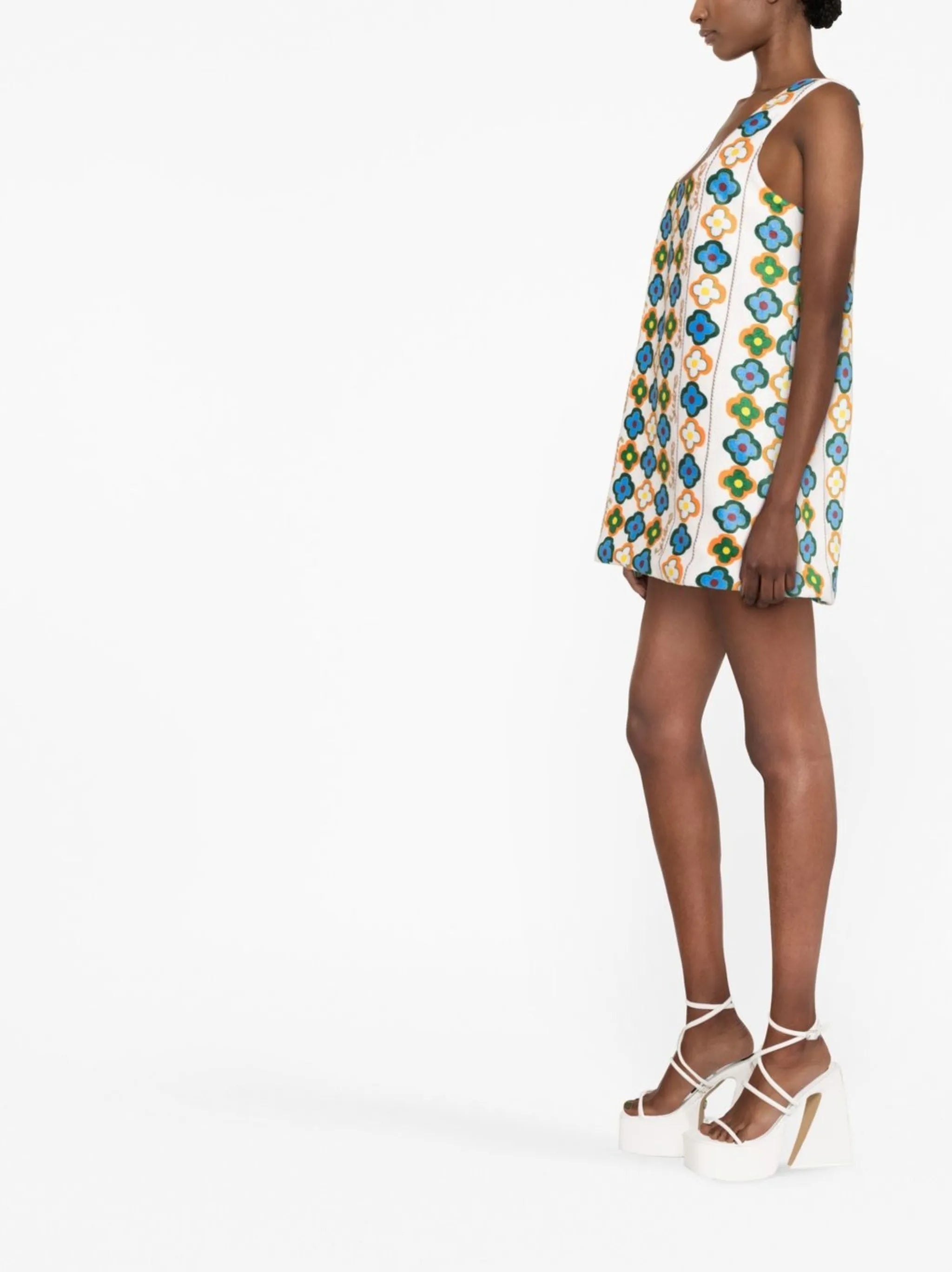Valeria floral-print mini dress