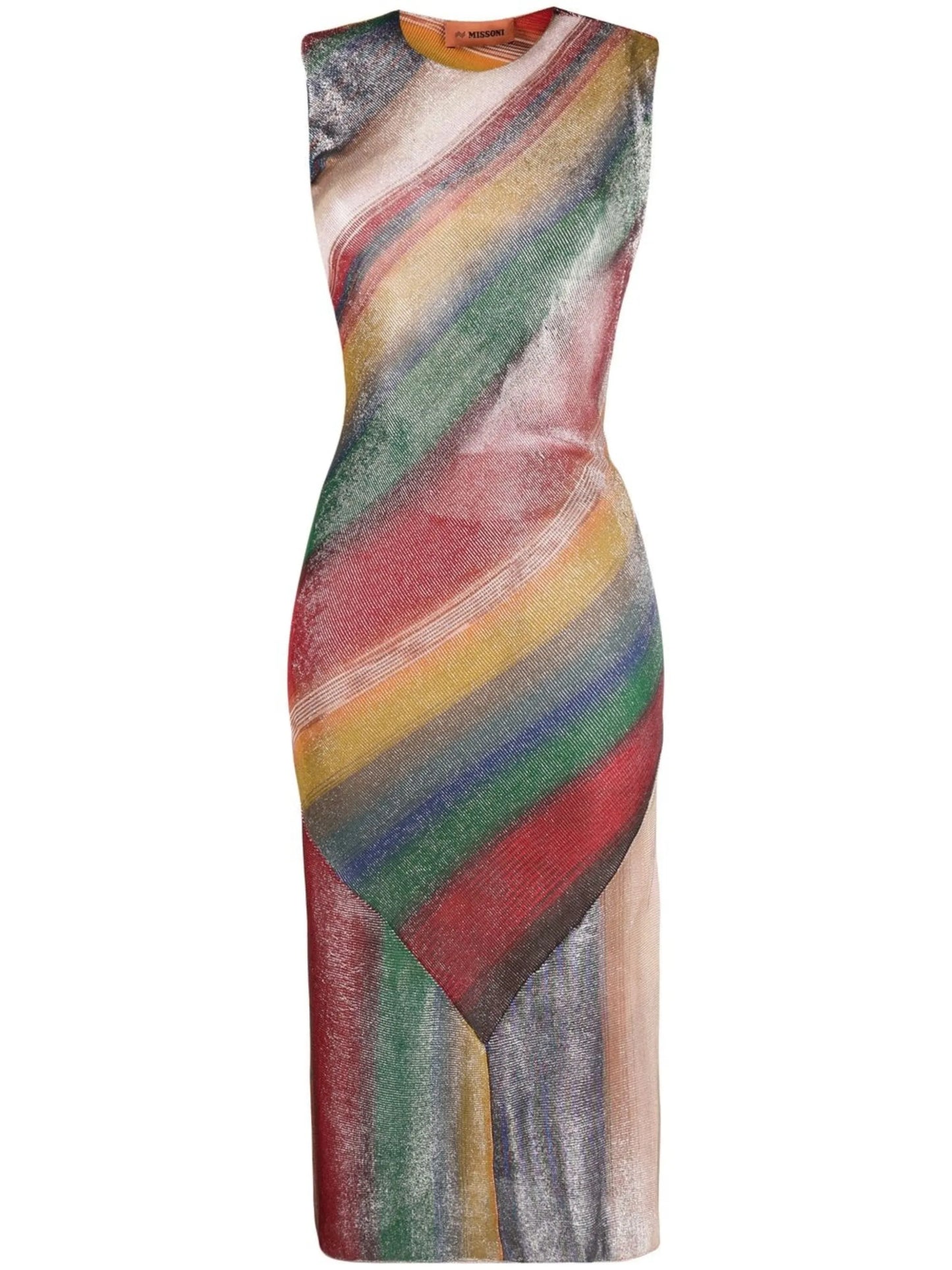 Space Dyed sleeveless midi dress