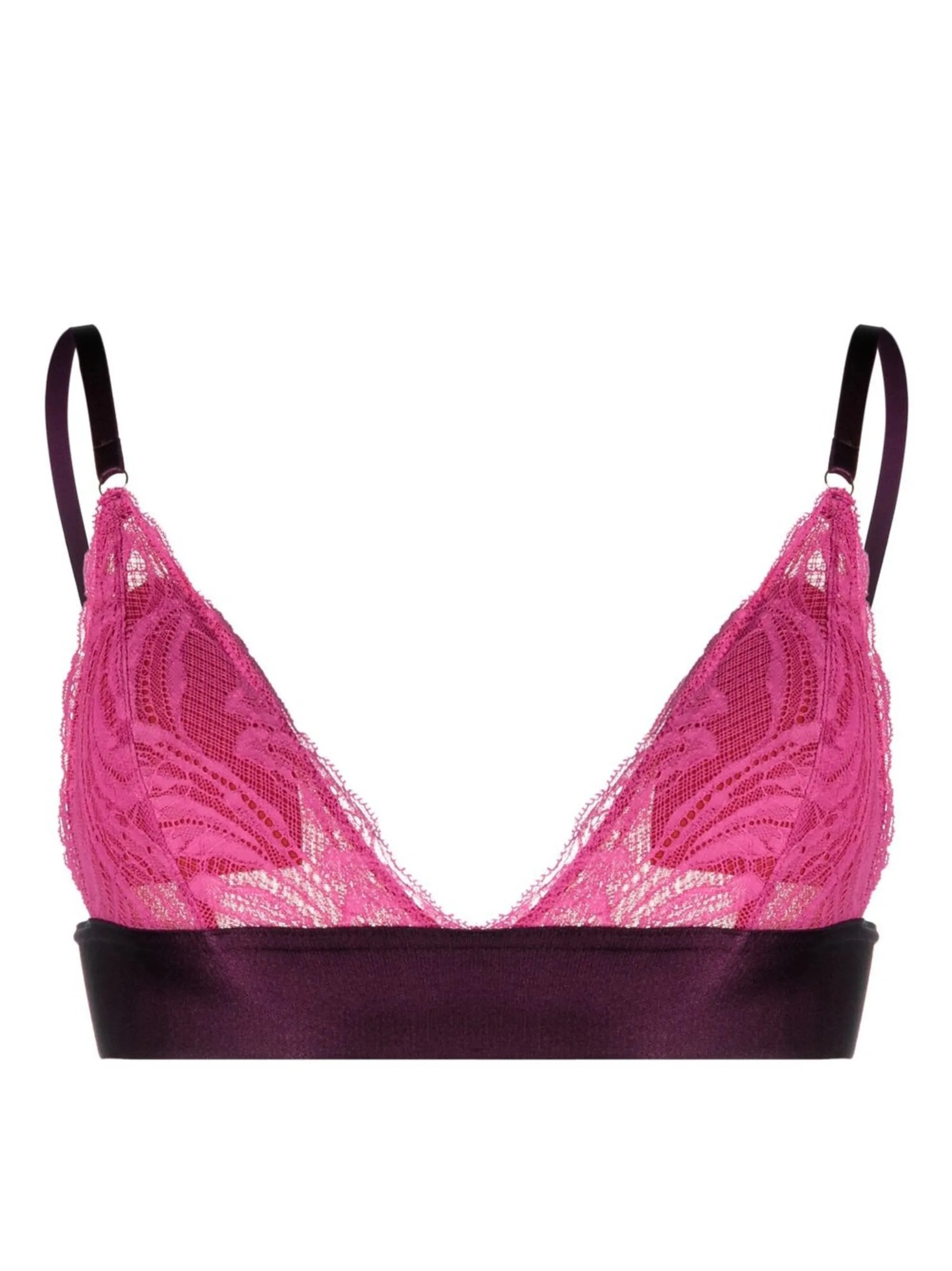 Alba lace padded triangle bra