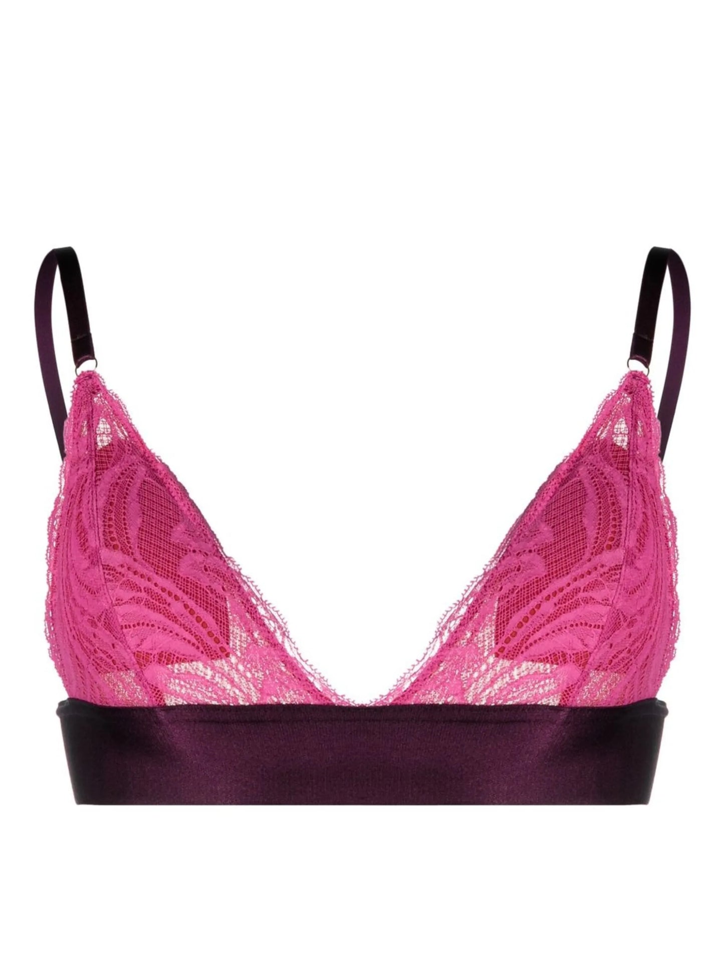 Alba lace padded triangle bra