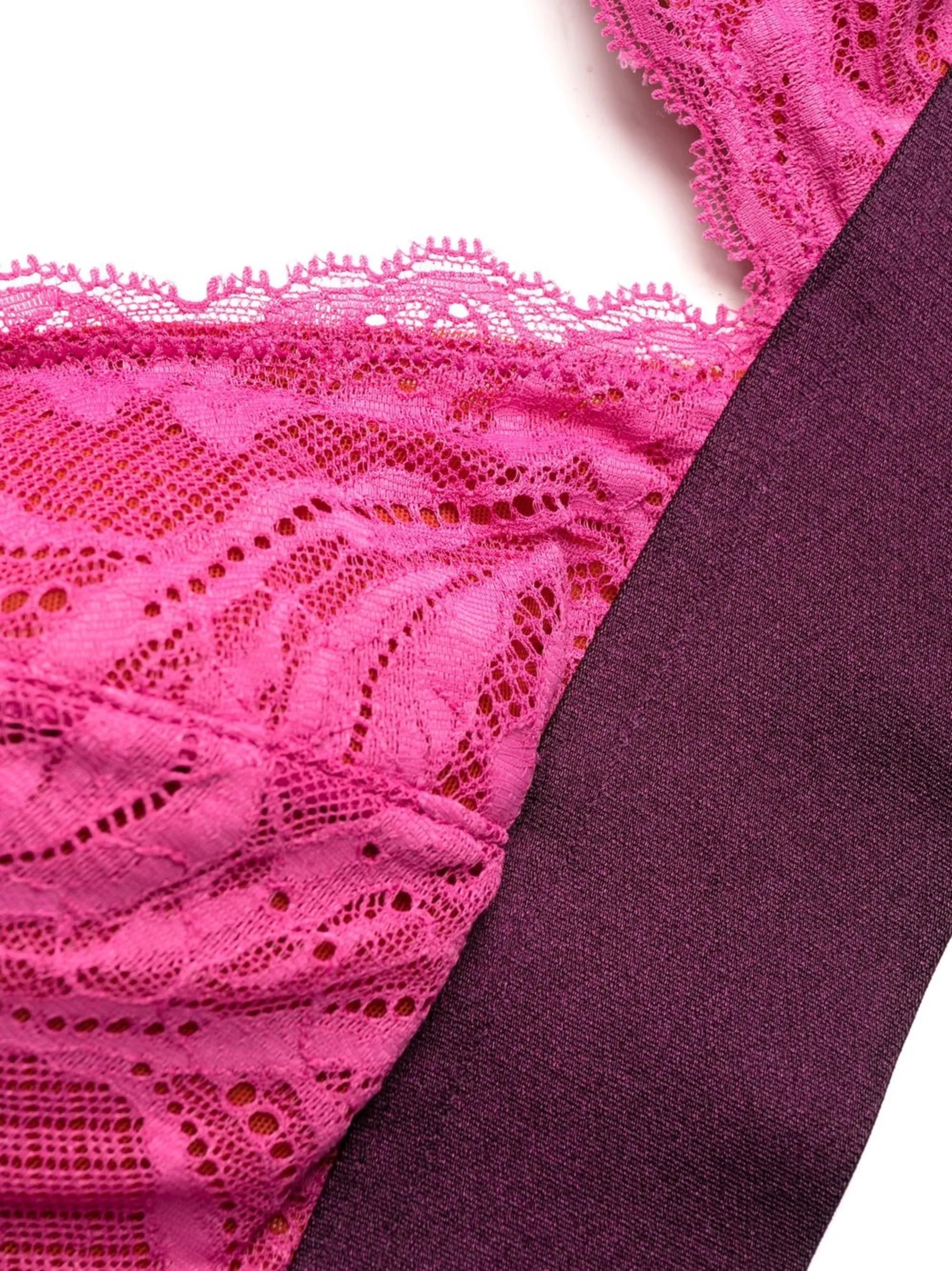 Alba lace padded triangle bra
