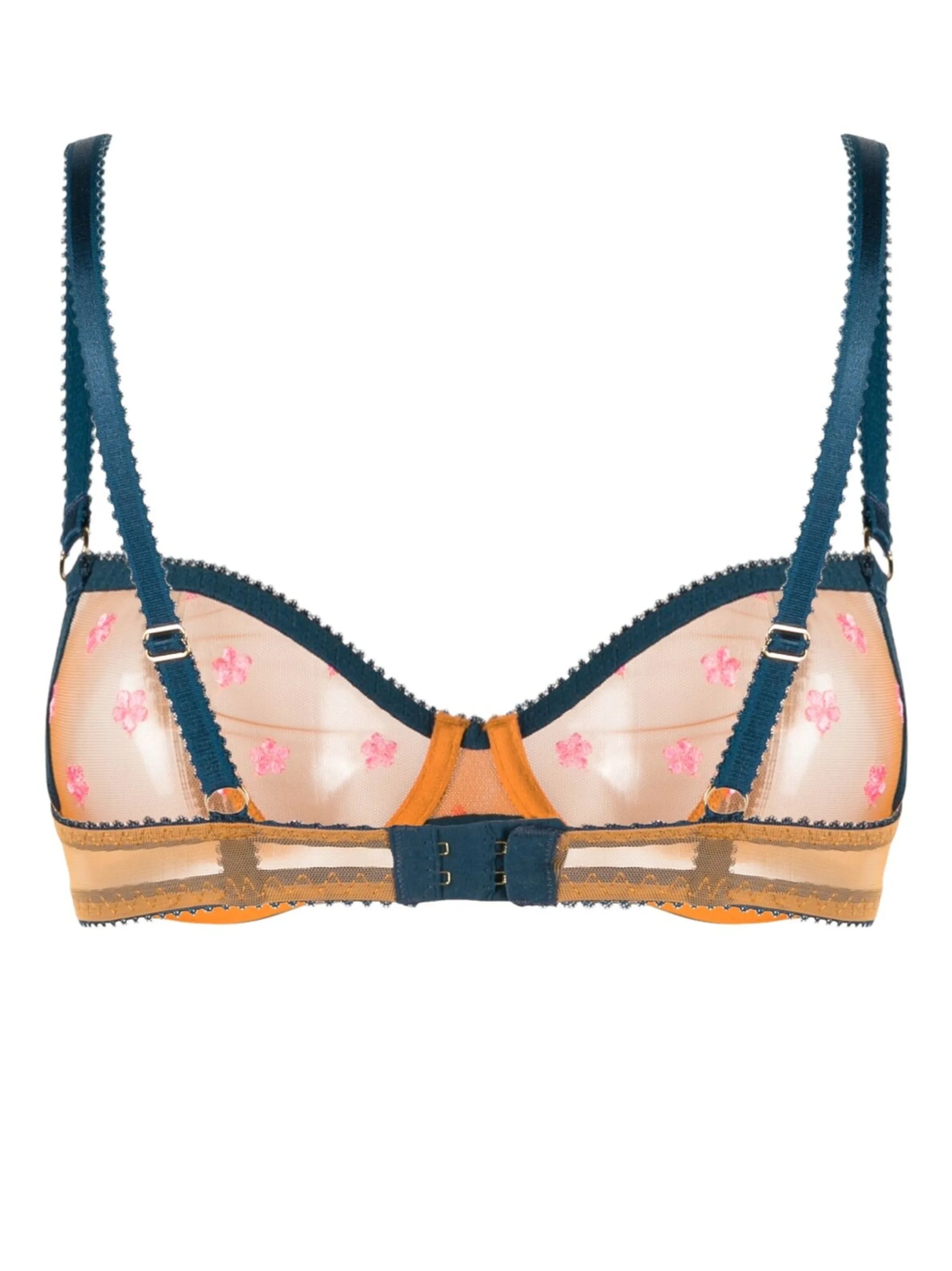 floral-embroidery underwire bra