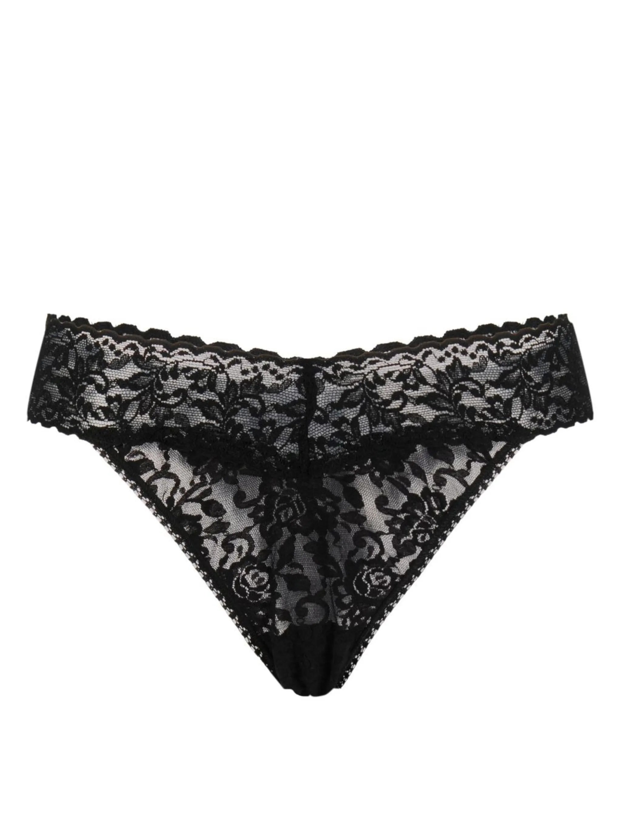 5-pack lace thongs