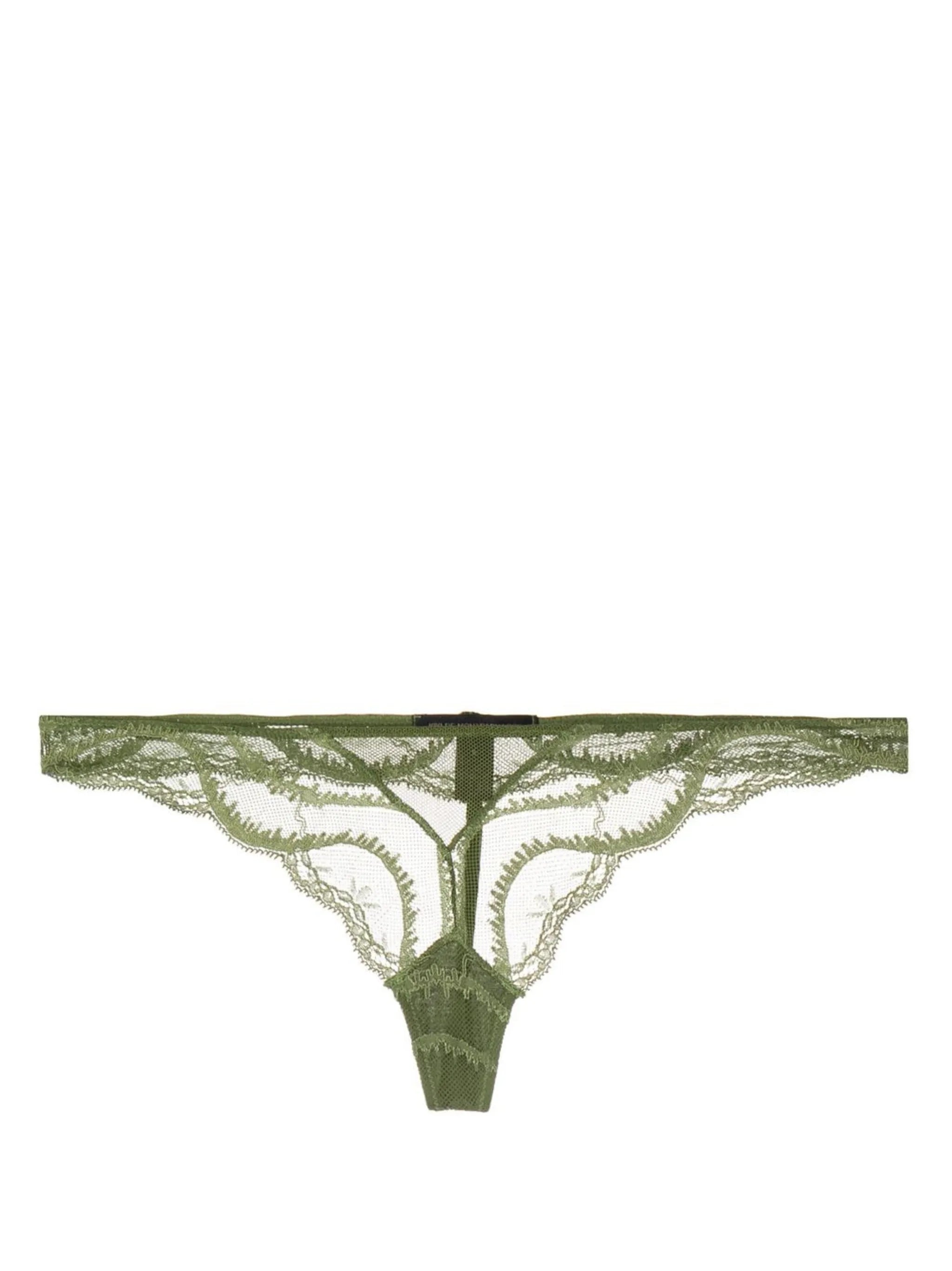 Leche Moi lace-trimmed thong