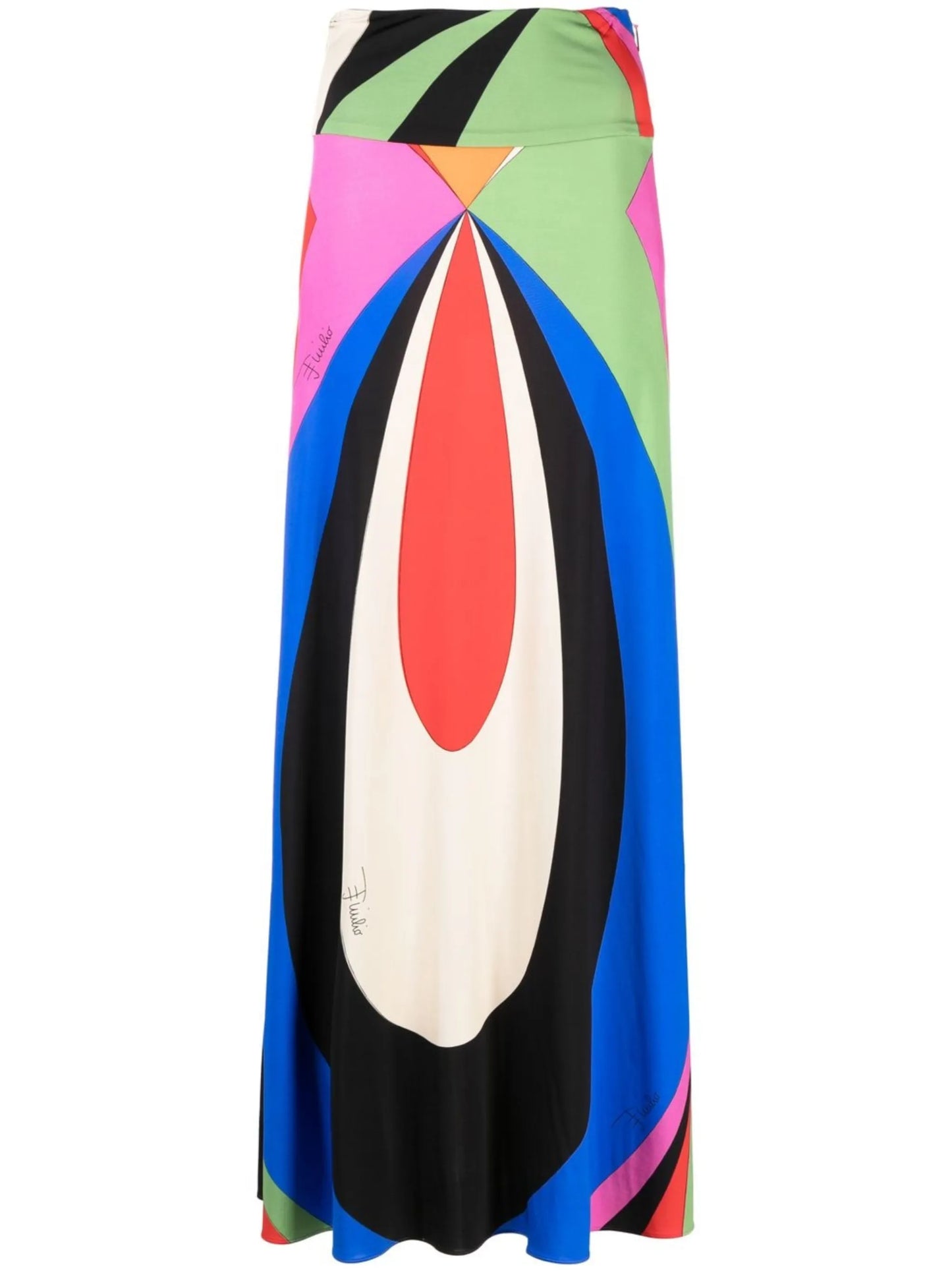 Goccia-print maxi skirt