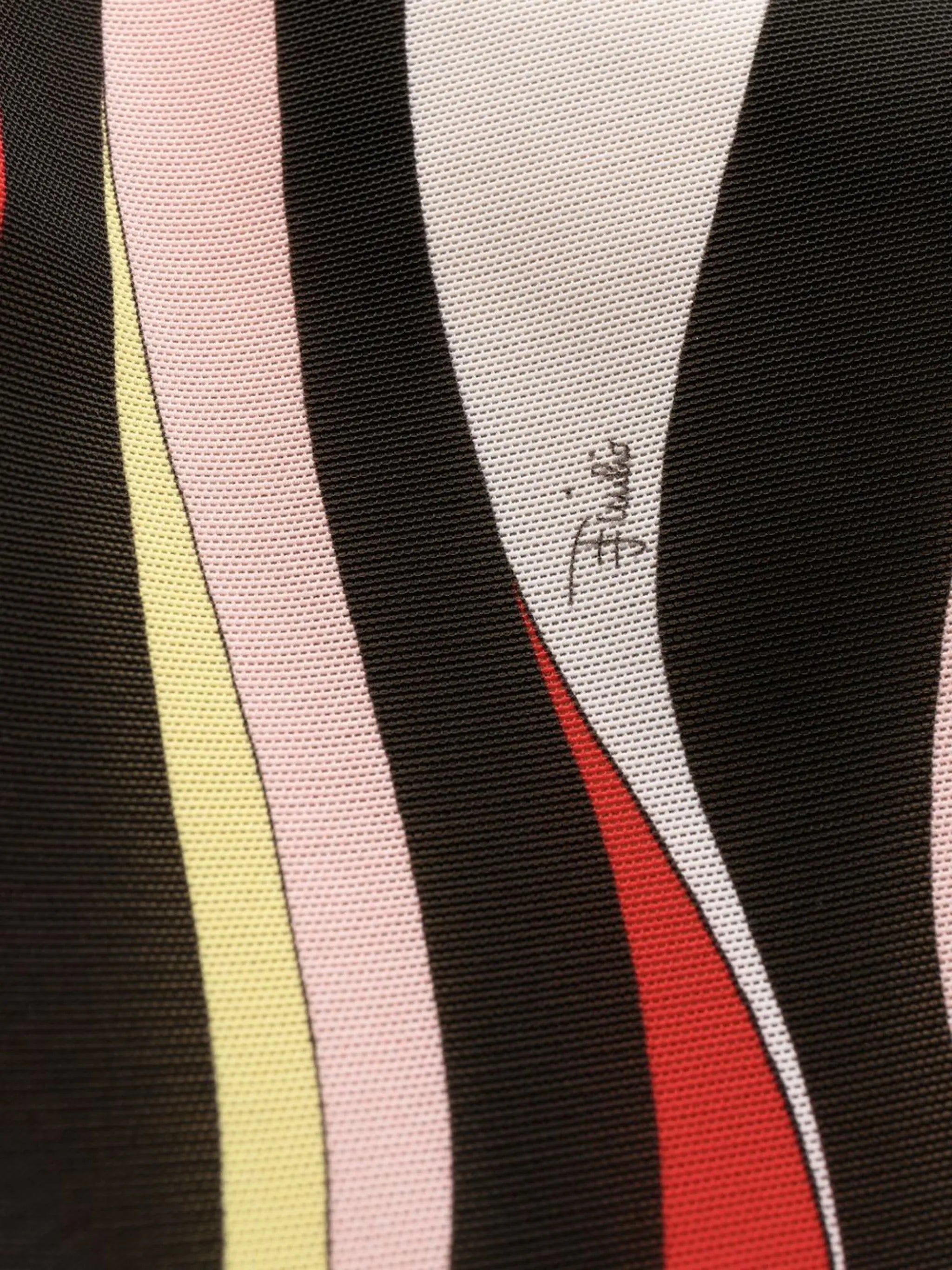 Marmo-print fitted dress