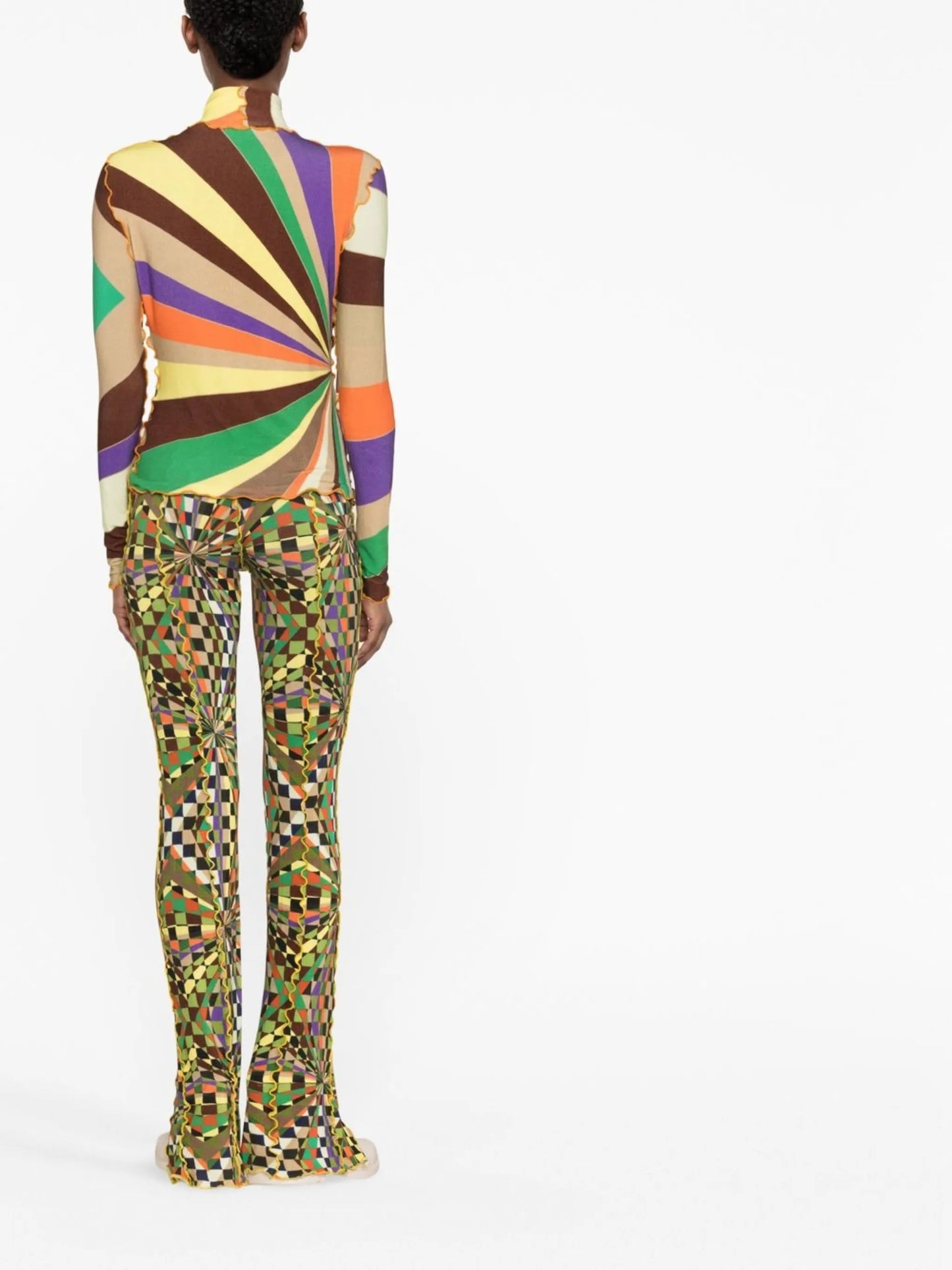 Cody graphic-print high-neck top