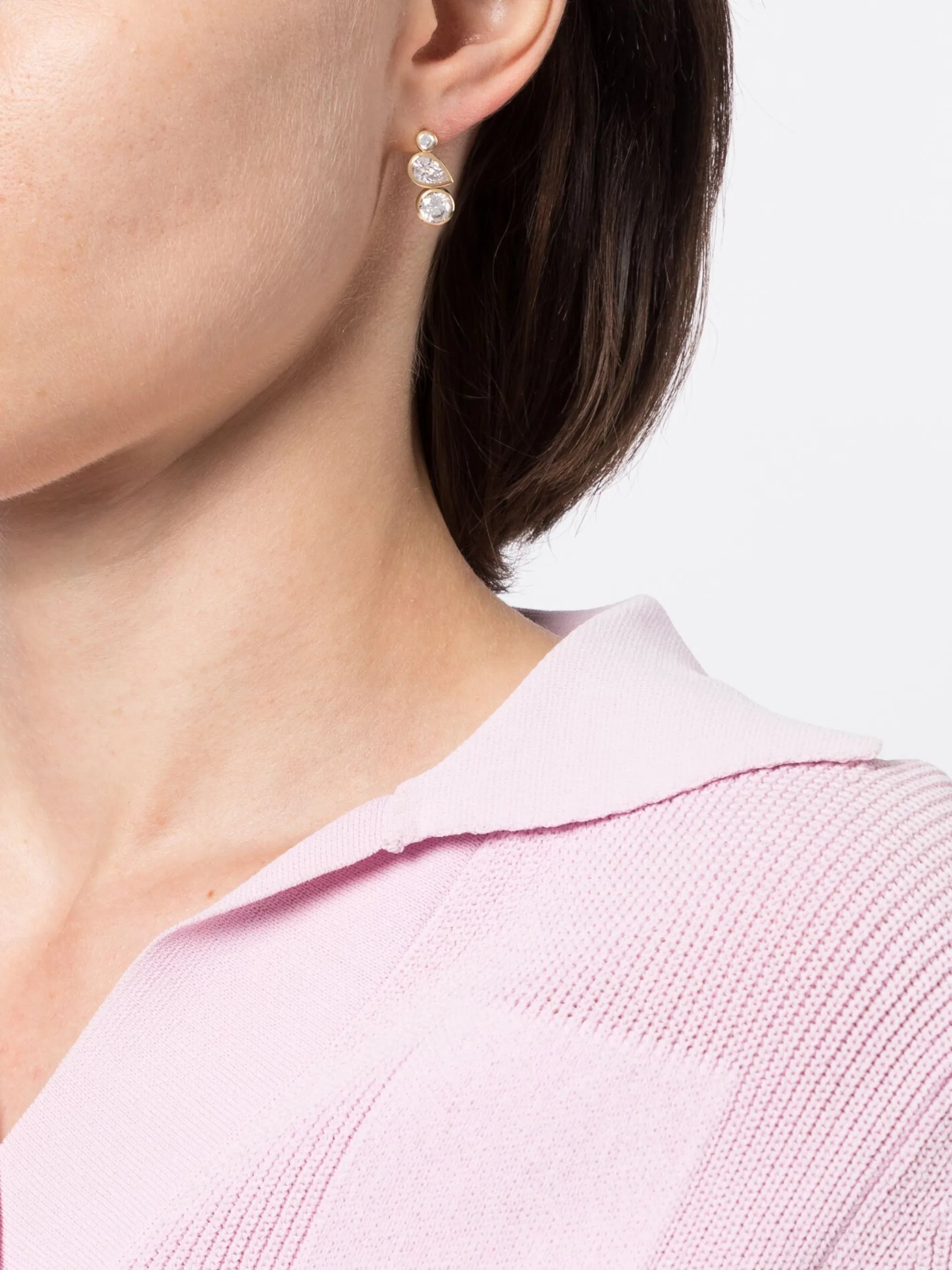 Z08 crystal drop earrings