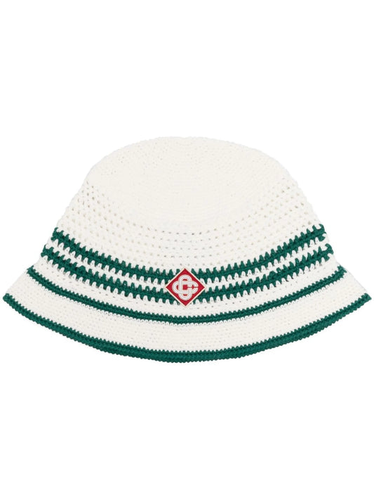 crochet-knit bucket hat