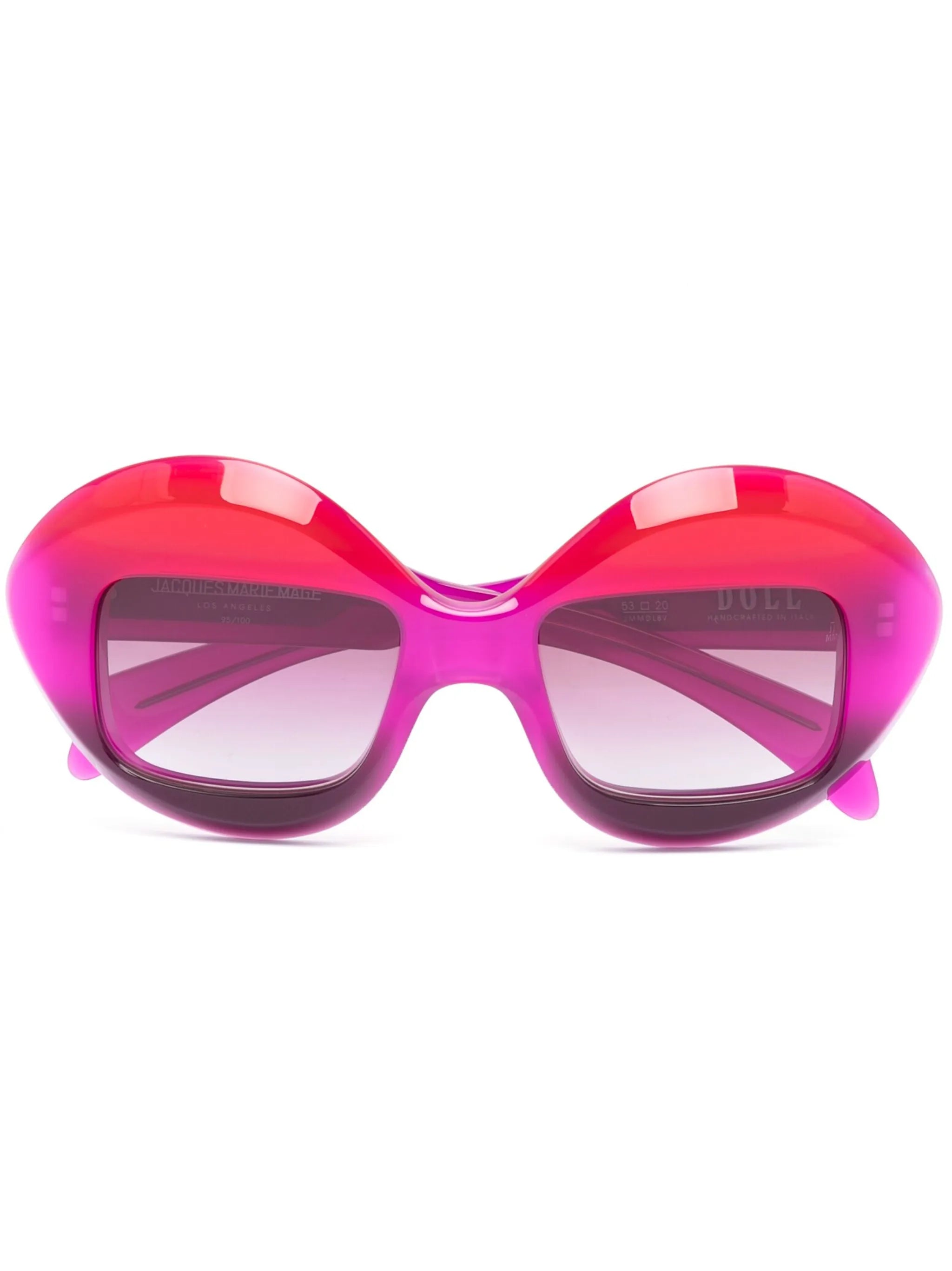 Doll oversize-frame sunglasses