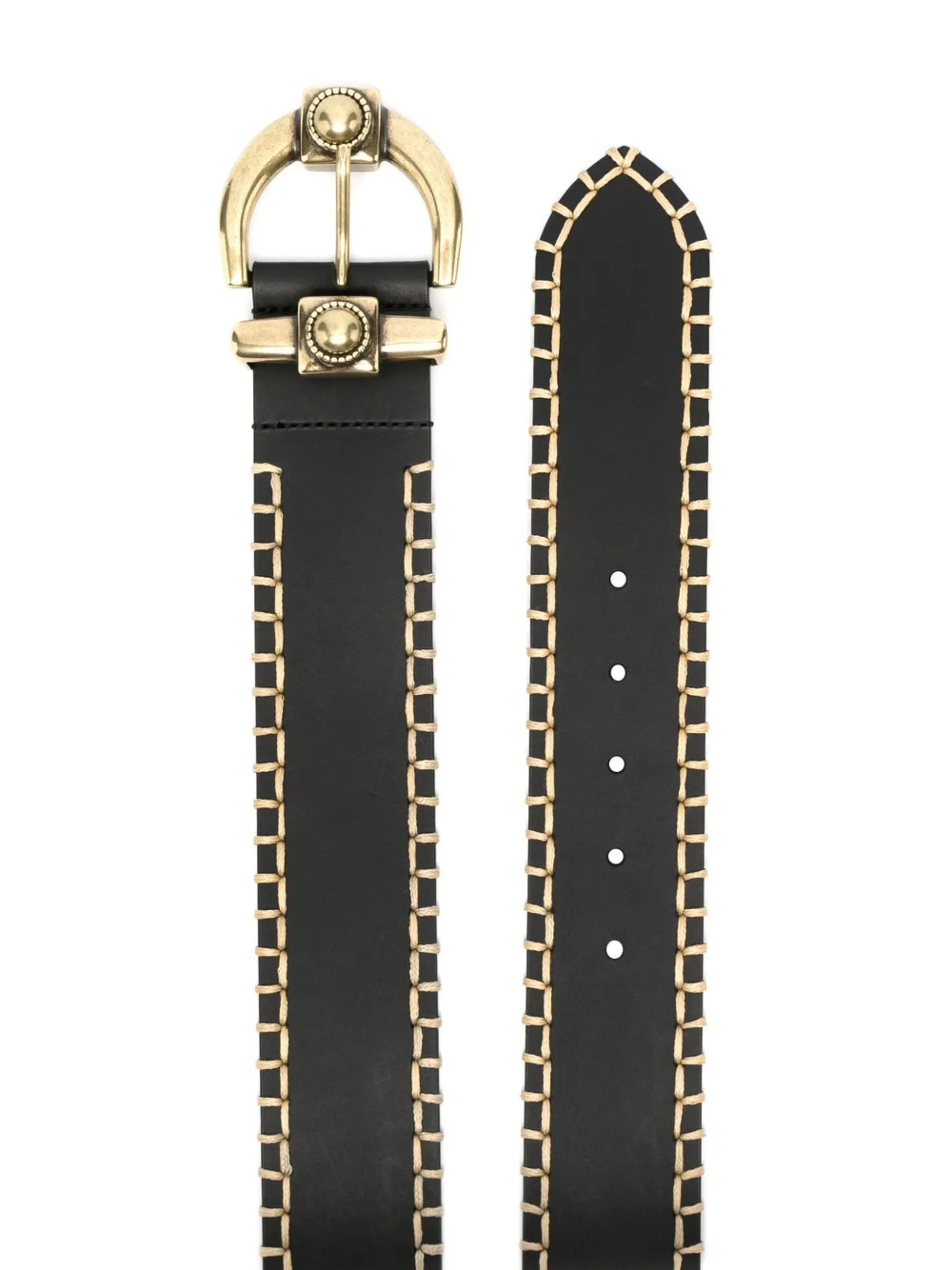 whipstitch leather belt