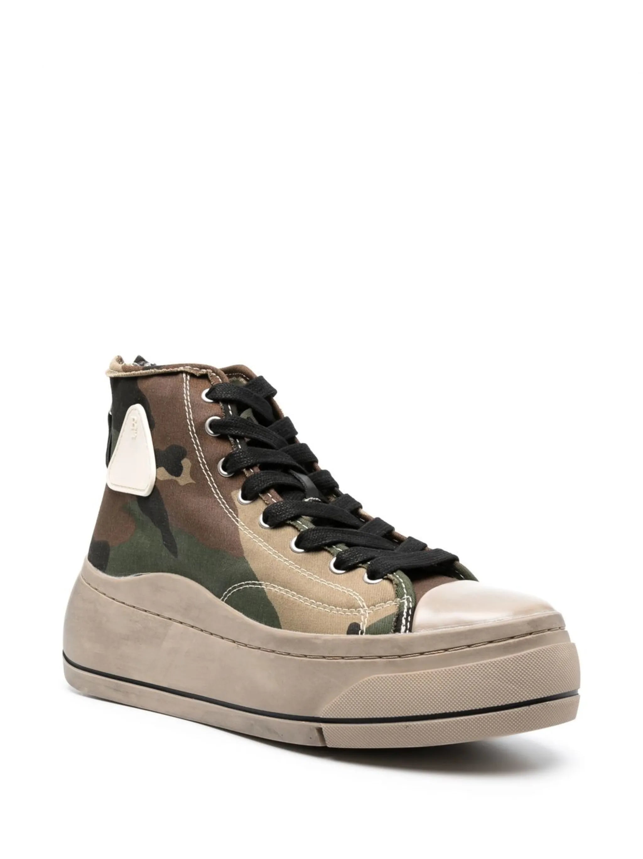 high-top lace-up sneakers
