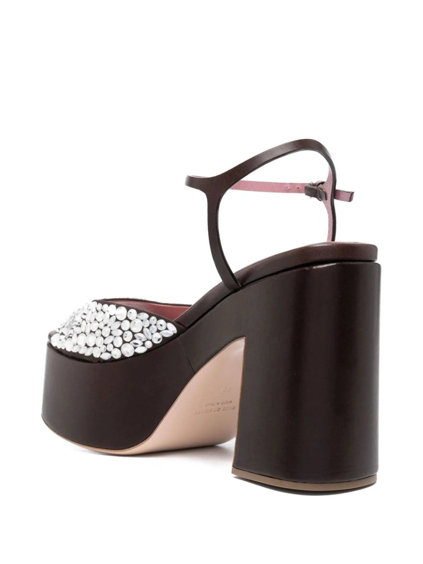 crystal-embellished platform sandals