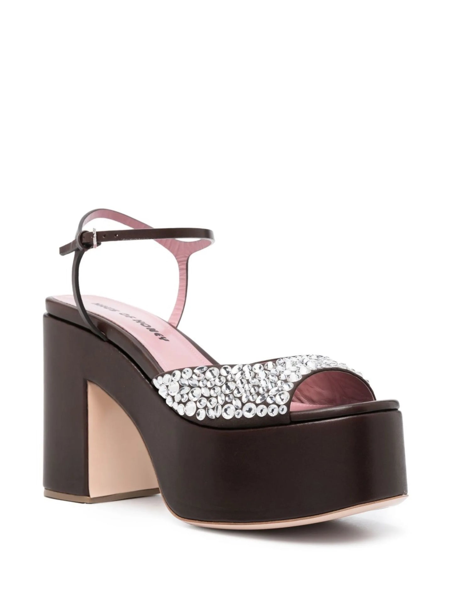 crystal-embellished platform sandals