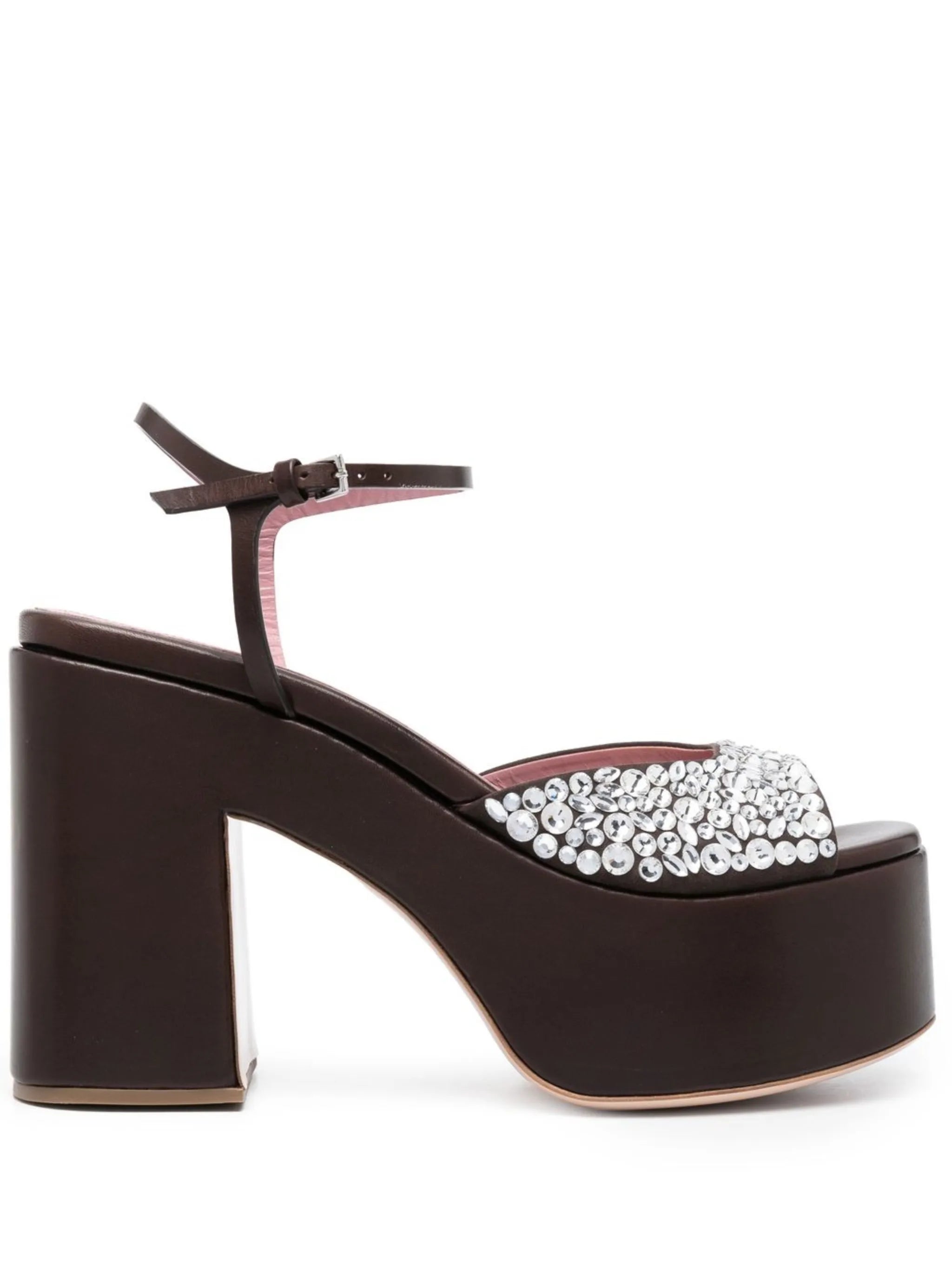 crystal-embellished platform sandals
