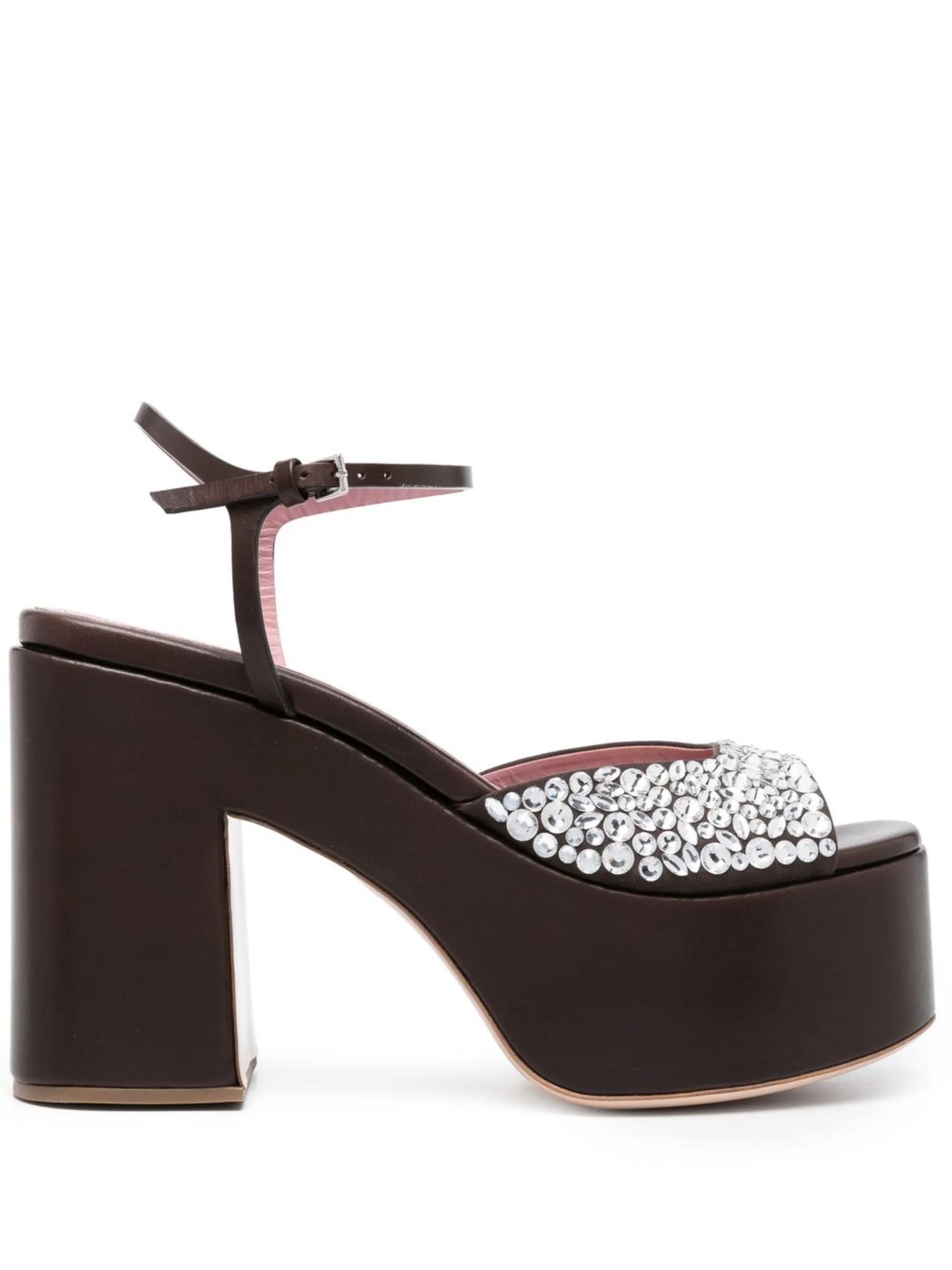 crystal-embellished platform sandals
