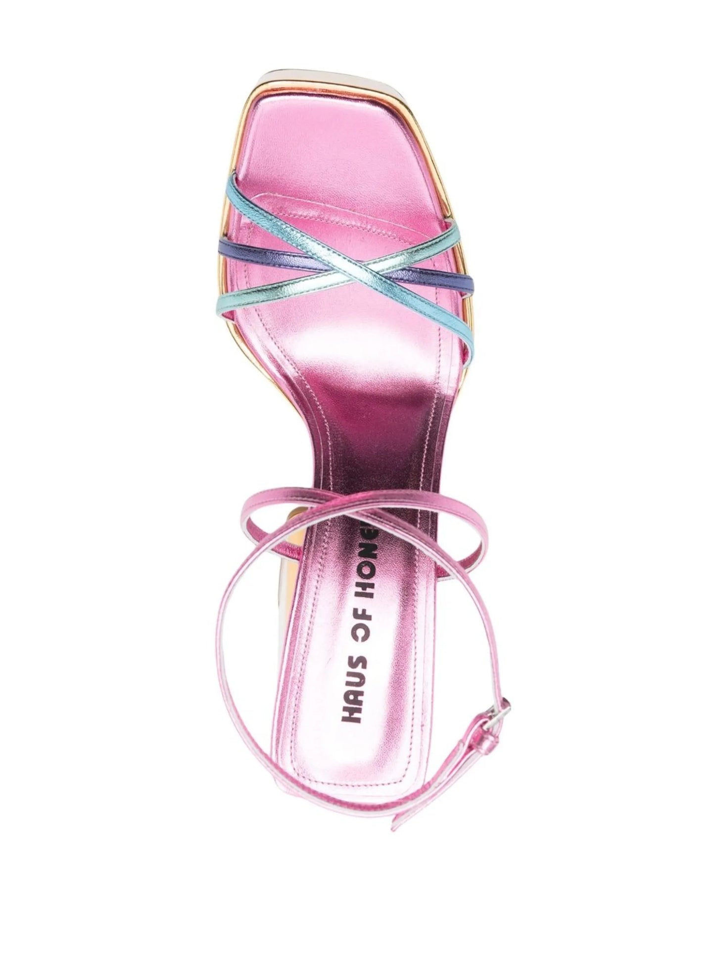 135mm metallic platform sandals