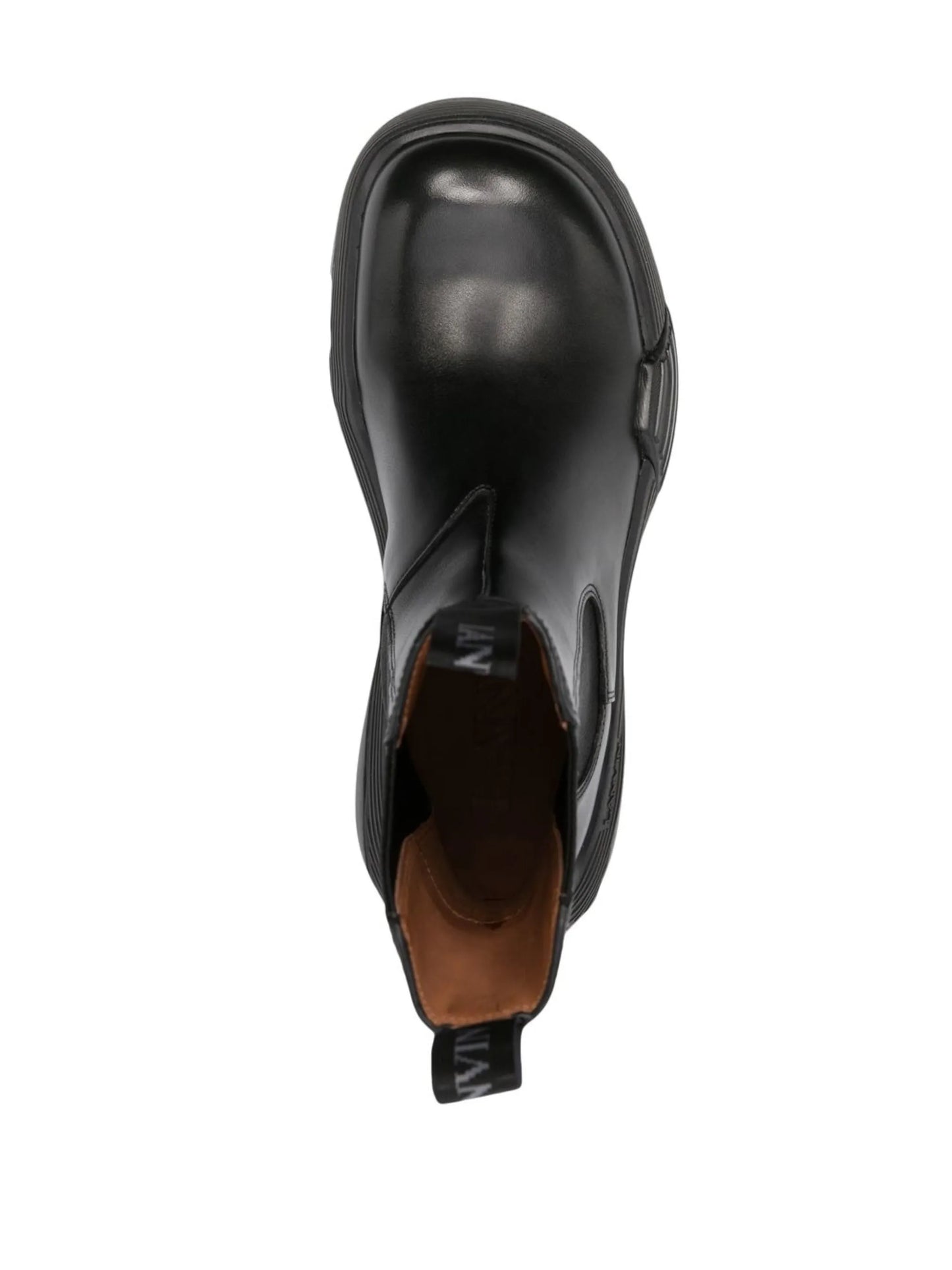round-toe pull-tab boots