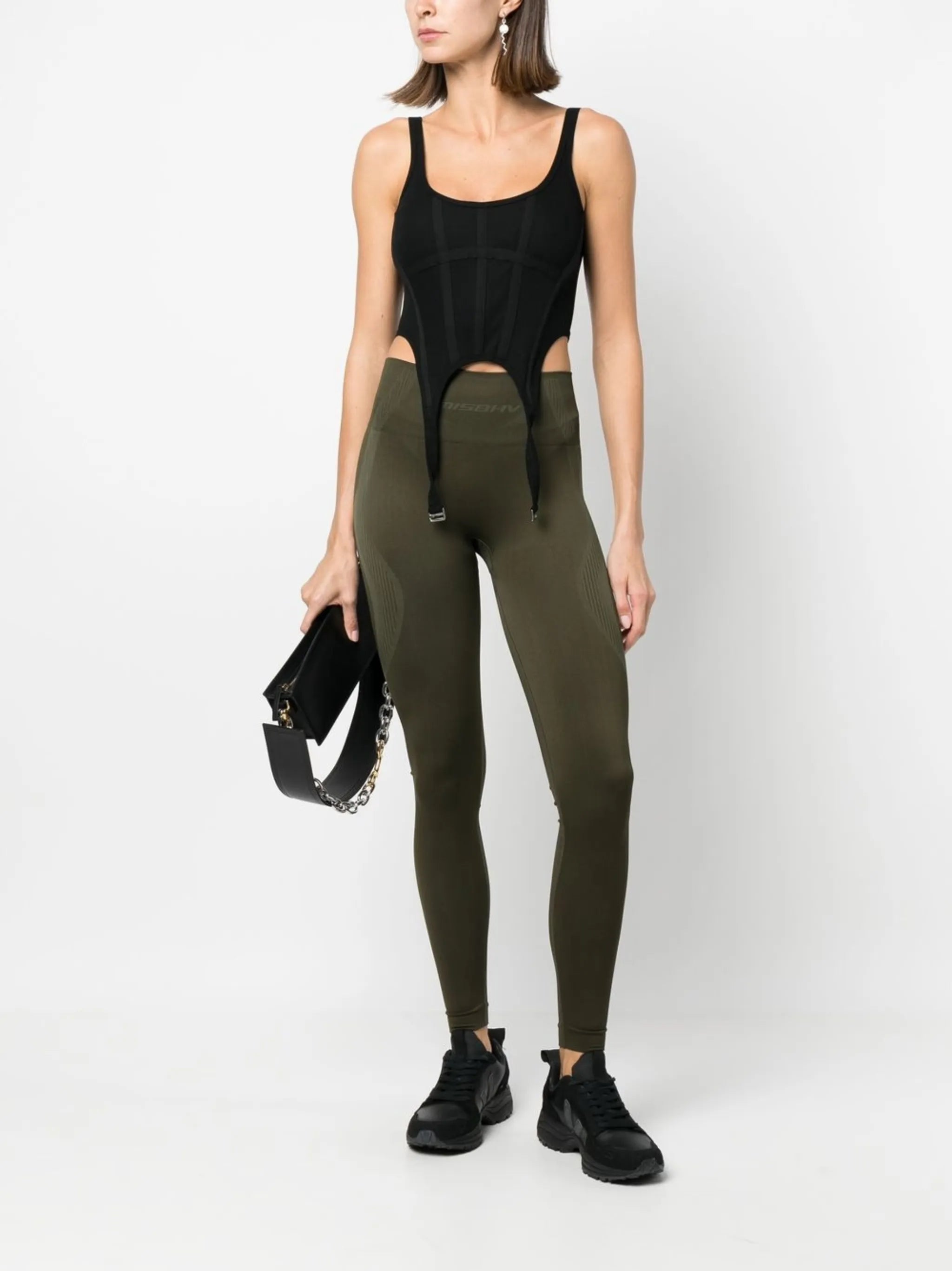logo-print stretch leggings