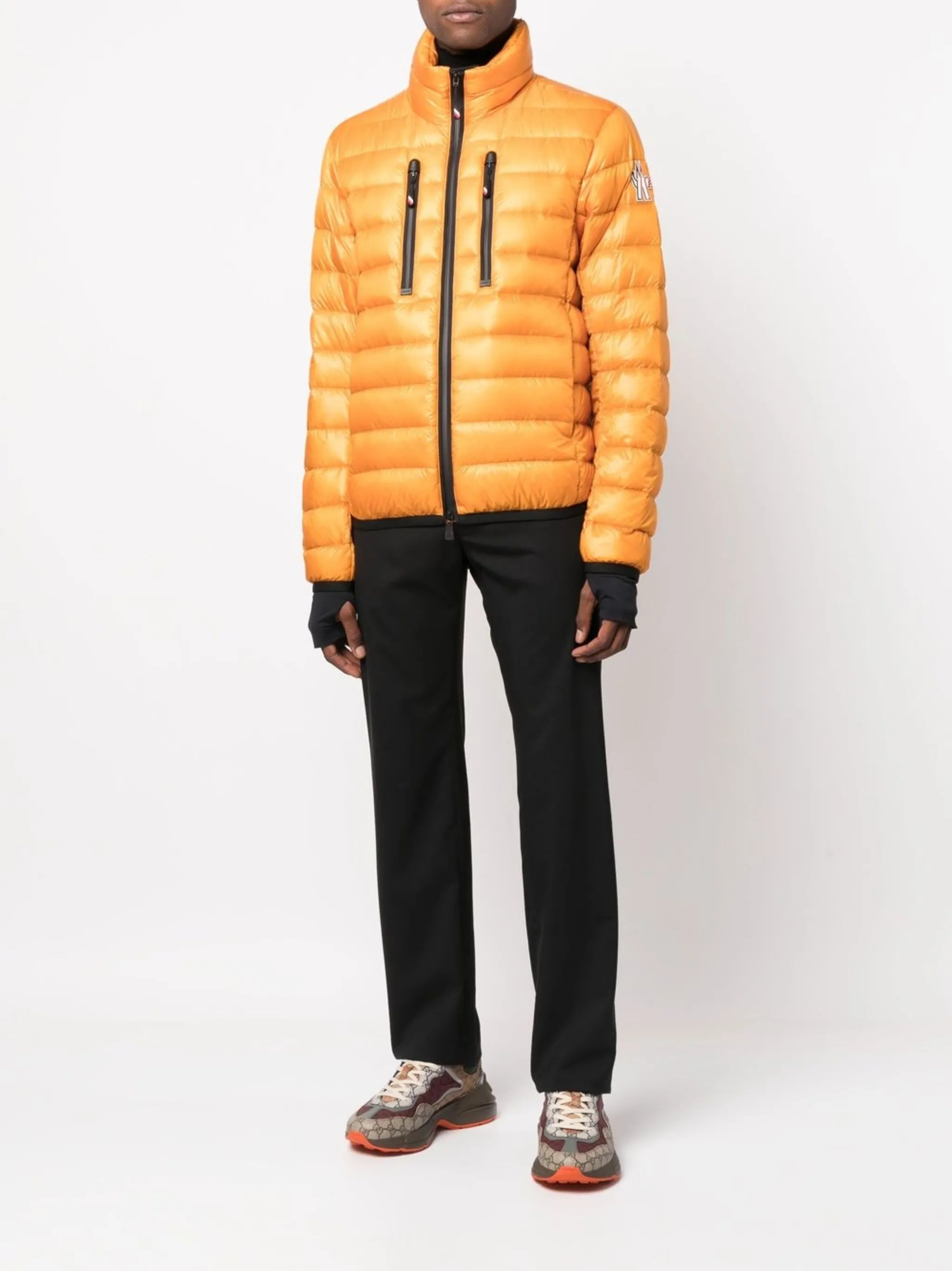 logo-patch padded down jacket