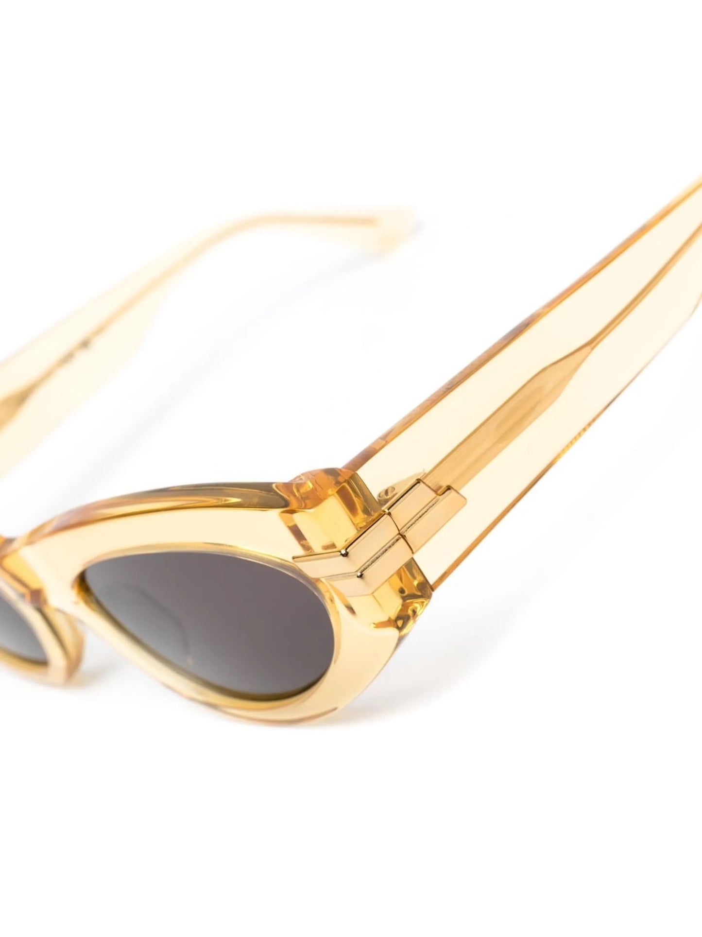transparent round-frame sunglasses